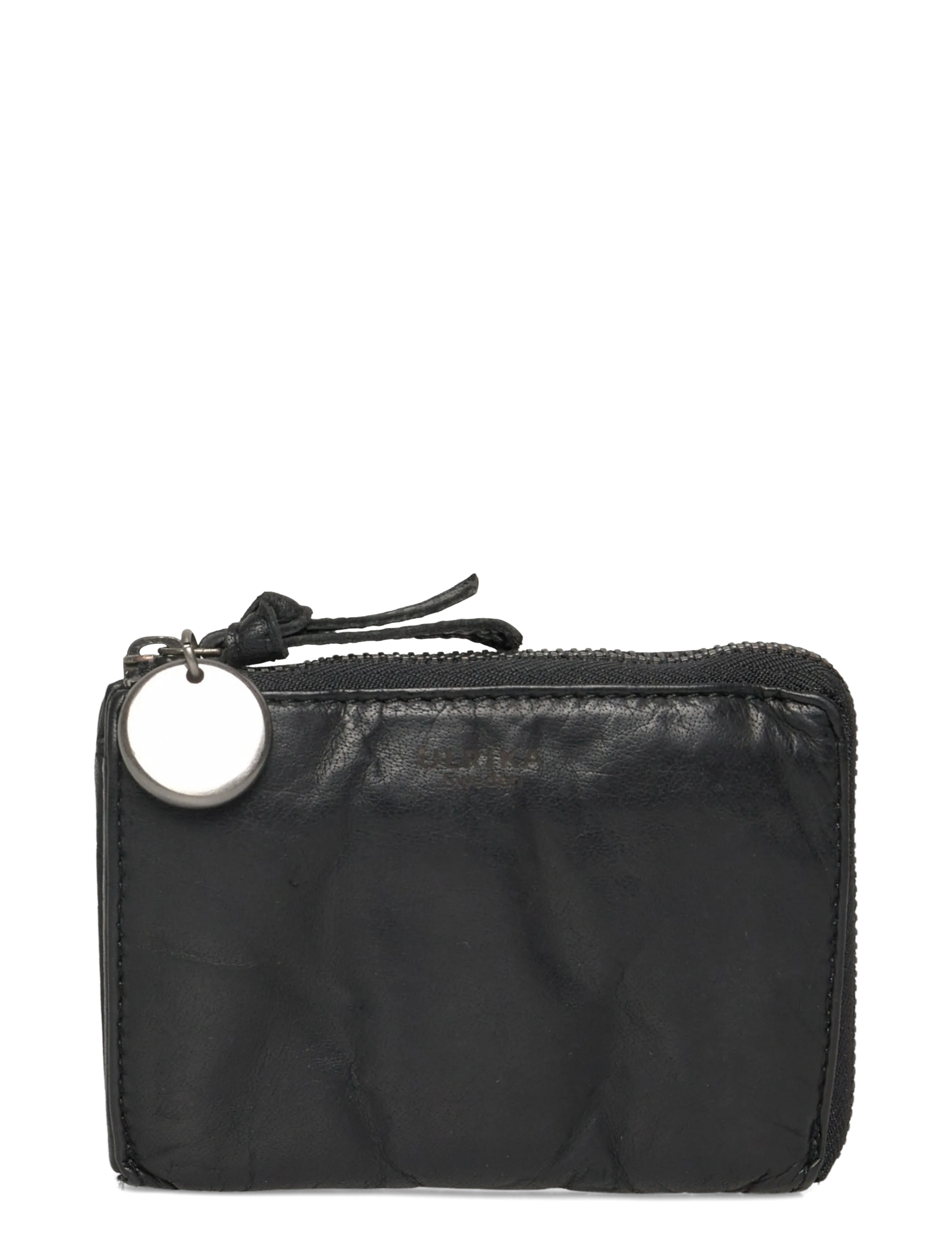 Ulrika RFID leather wallet - Väskor - BLACK / black