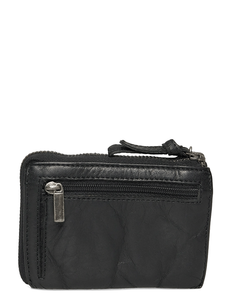 Ulrika - RFID leather wallet - punge - black - 1