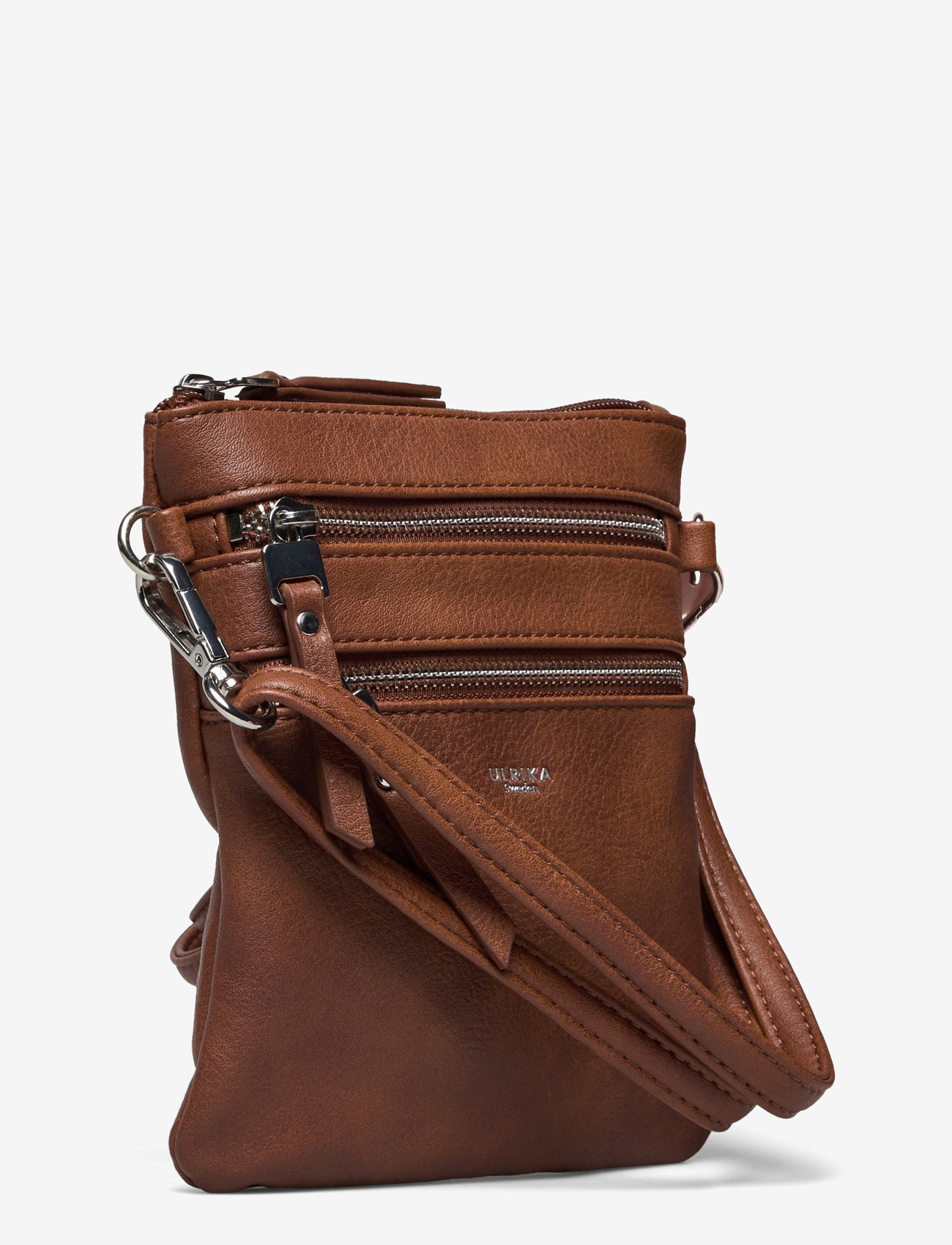 Ulrika - Mobile bag, RFID protection - vardagsstil - brown - 2