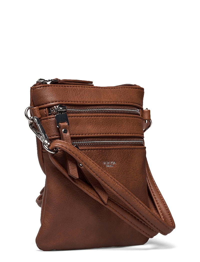 Ulrika - Mobile bag, RFID protection - hverdags stil - brown - 2