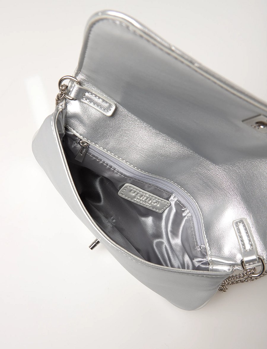 Ulrika - bag - töskur með axlaról - silver - 3