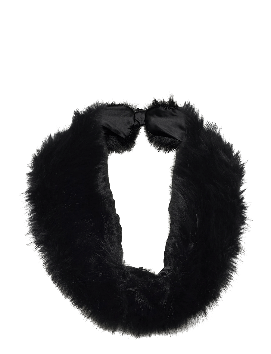 Ulrika - Fur scarf - halstørklæder - black - 0