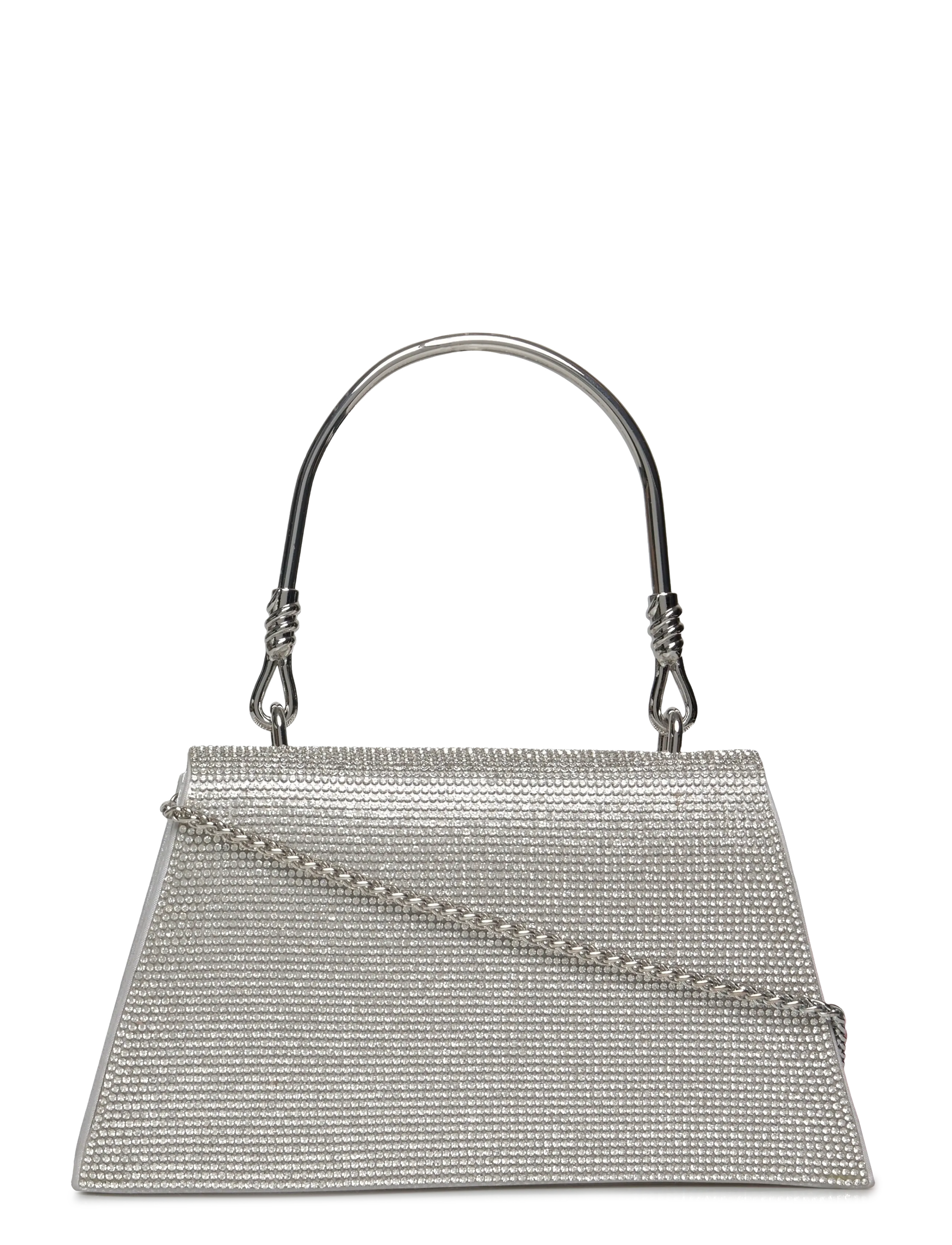 Ulrika Bag, Kvinder, Rhinstens Clutch Taske, Sølv, Str: ONE SIZE