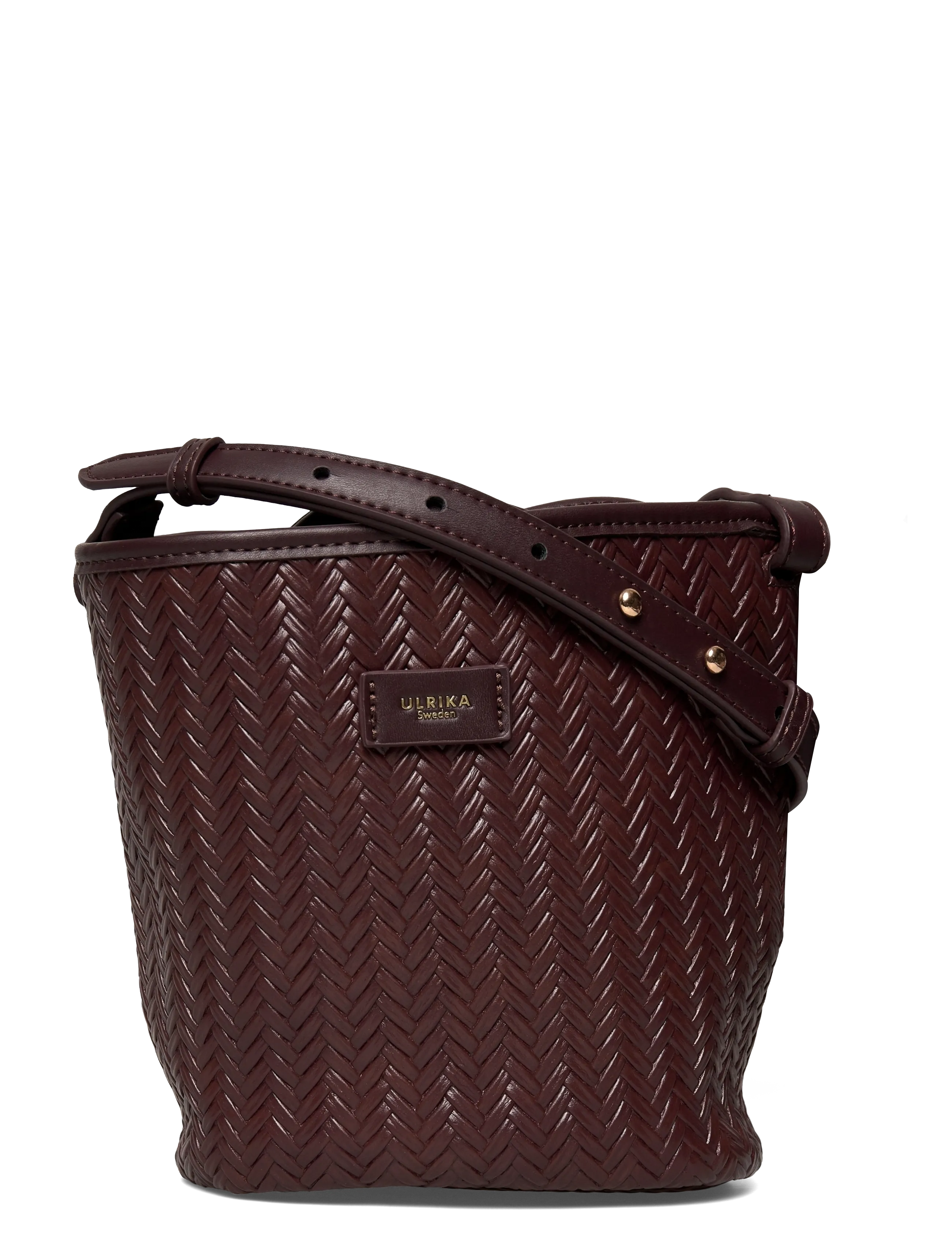 Ulrika Bucket, Kvinder, Flettet Bucket Taske, Brun, Str: ONE SIZE