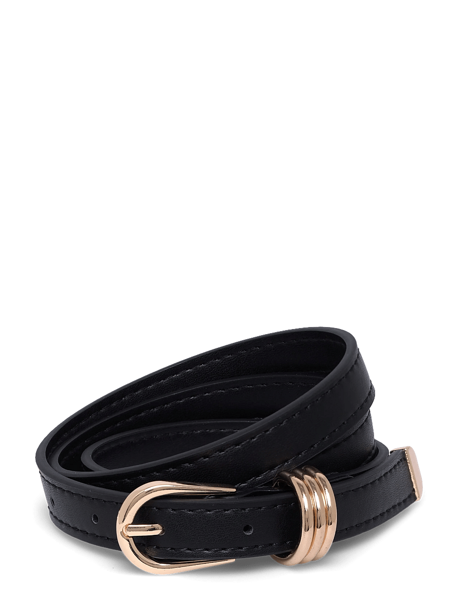 Ulrika - belt - casual bælter - black gold - 0