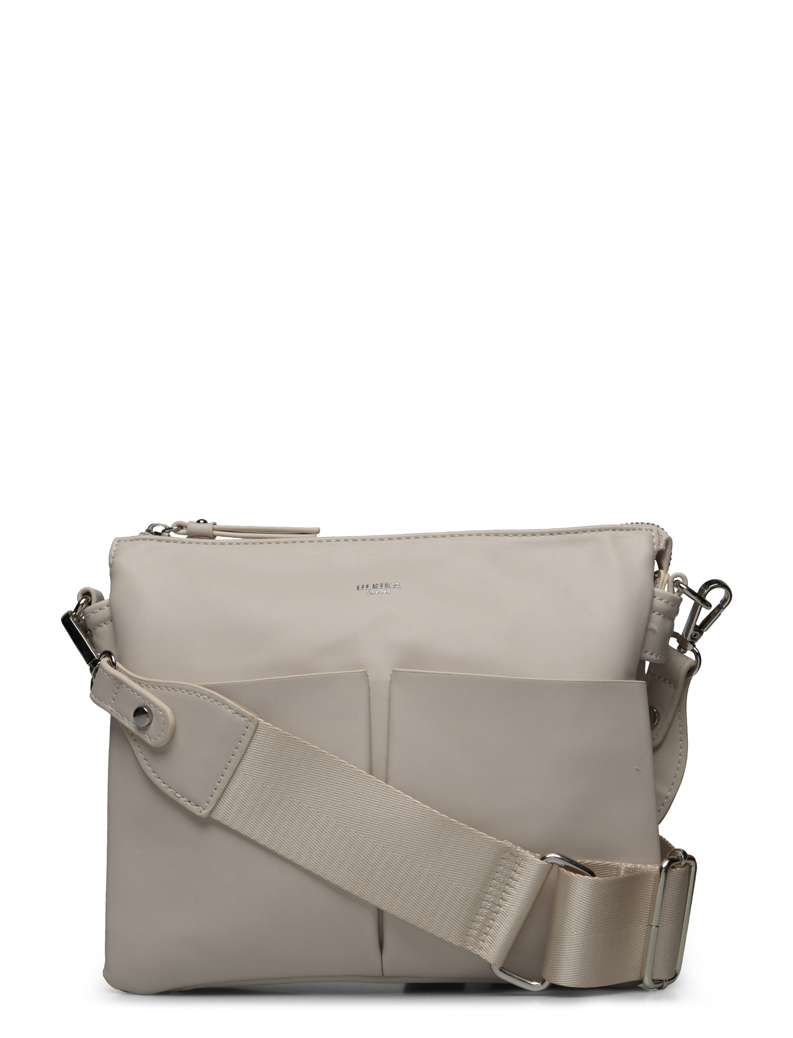 Crossbody two pockets - BEIGE