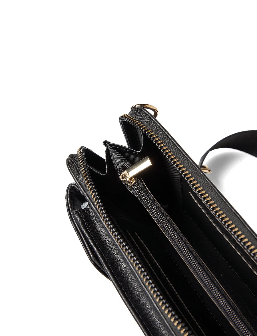 Ulrika - Mobile bag - arkityyli - black goldmetal - 4