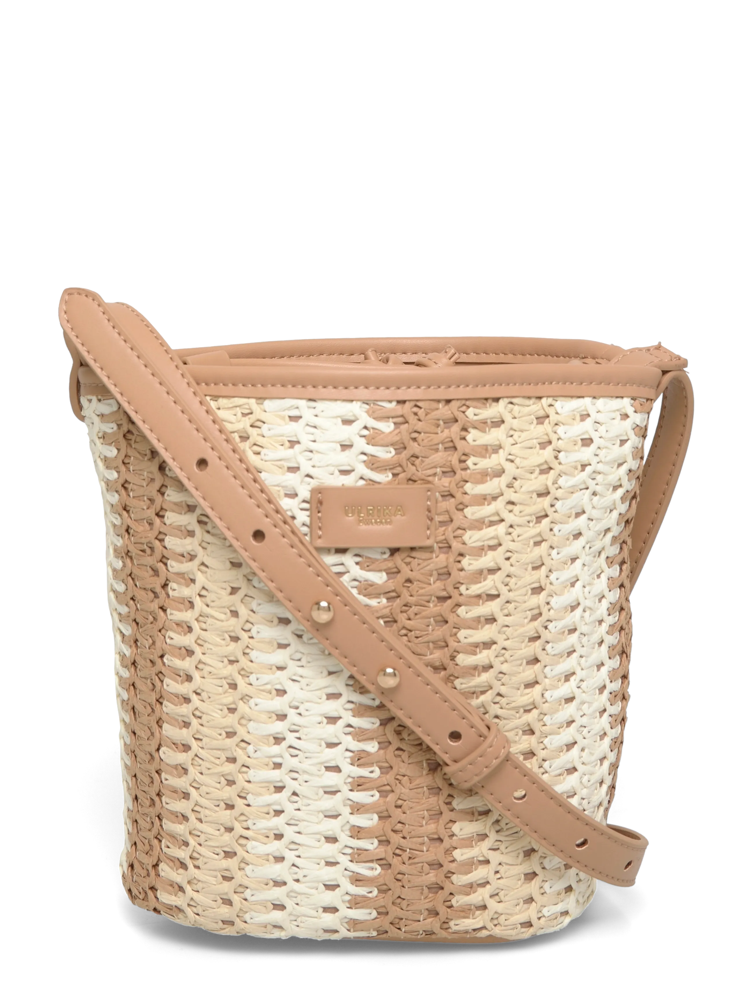 Ulrika Bucket straw - Beuteltasche - COGNAC / brown