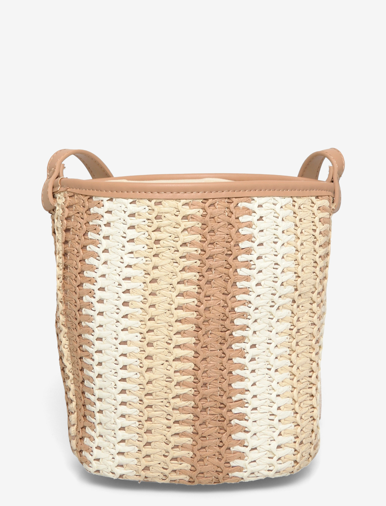 Ulrika - Bucket straw - bucket bags - cognac - 1