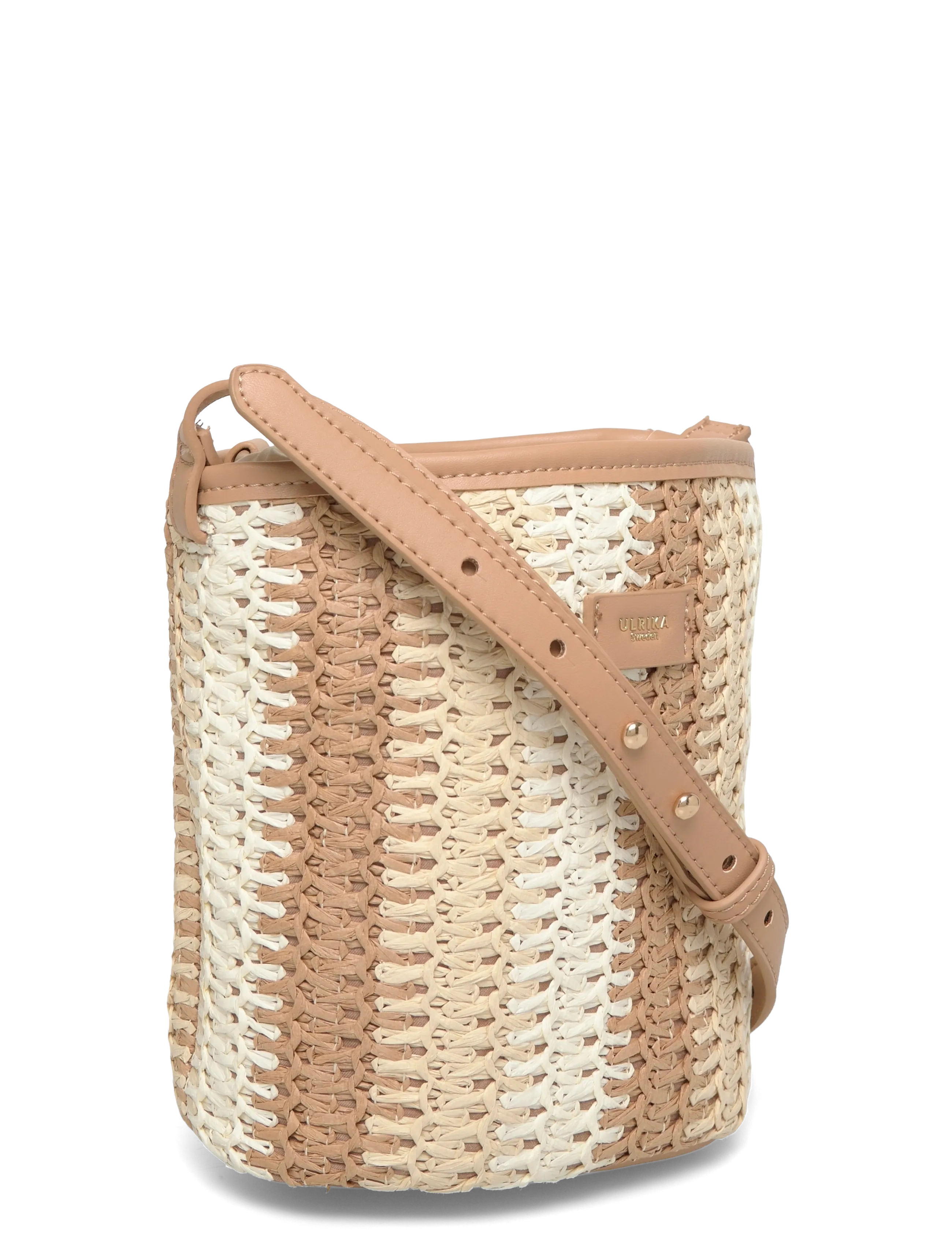Ulrika - Bucket straw - bucket bags - cognac - 2