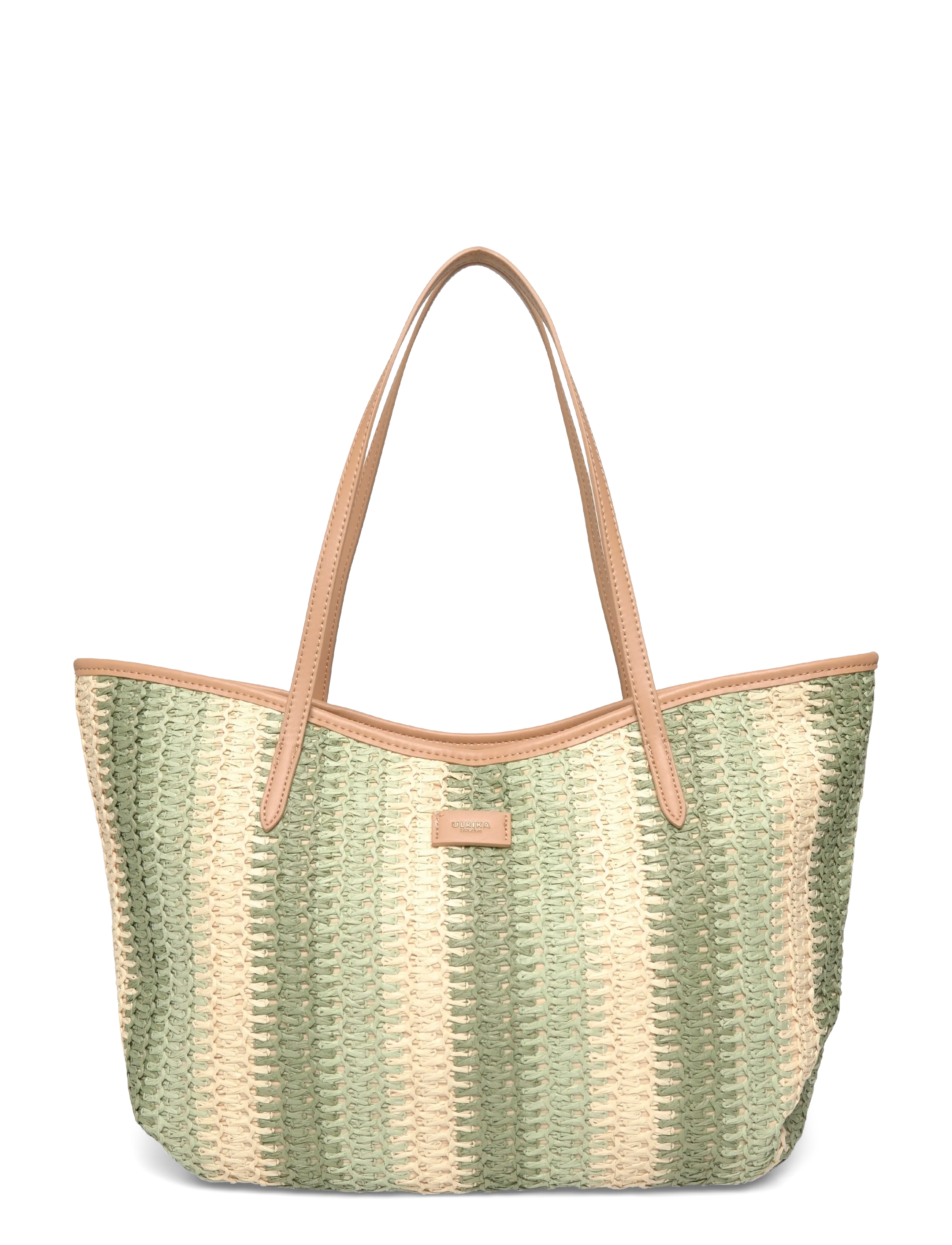 Ulrika Shopper straw - Bags - GREEN / green