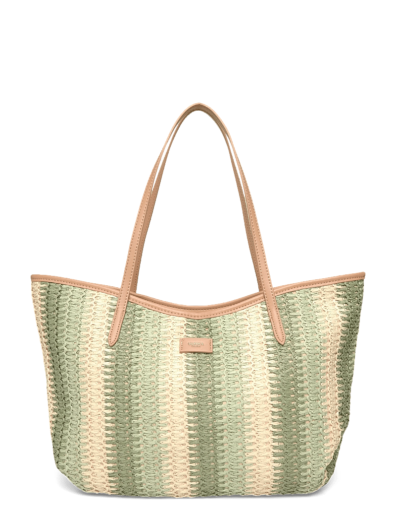 Ulrika - Shopper straw - shoppers - green - 0