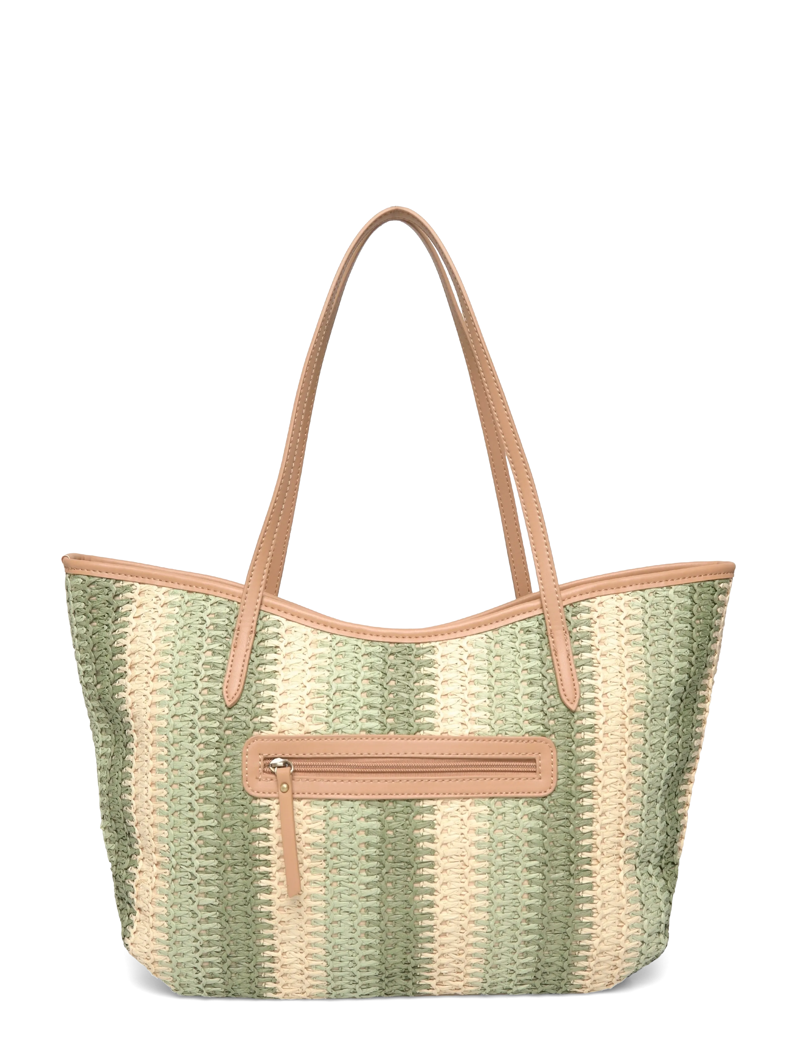 Ulrika - Shopper straw - green - 1