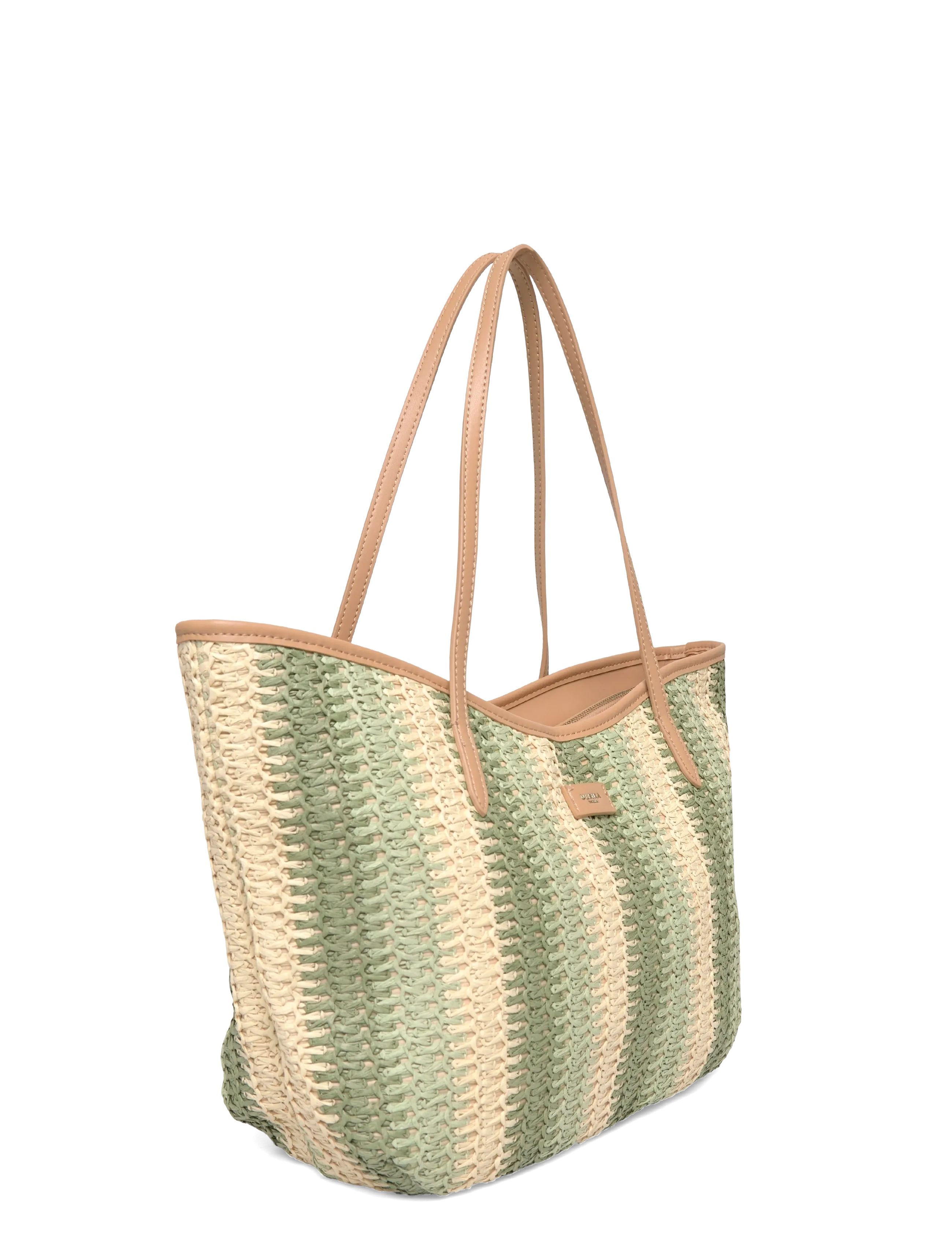 Ulrika - Shopper straw - green - 2