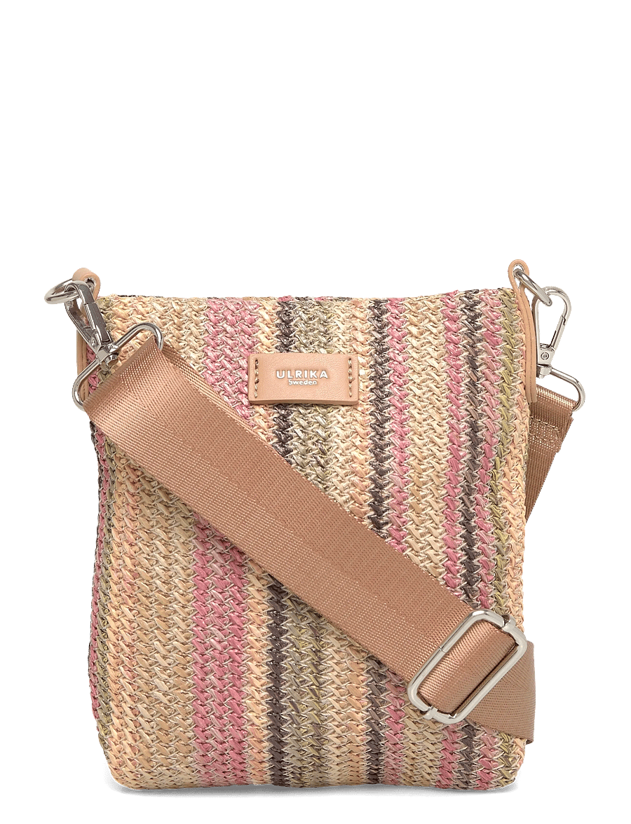 Ulrika - Bag straw - crossbody bags - pink - 0
