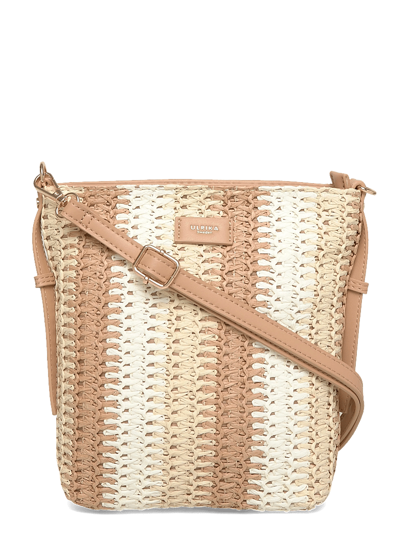 Ulrika - Bag straw - vardagsstil - cognac - 0