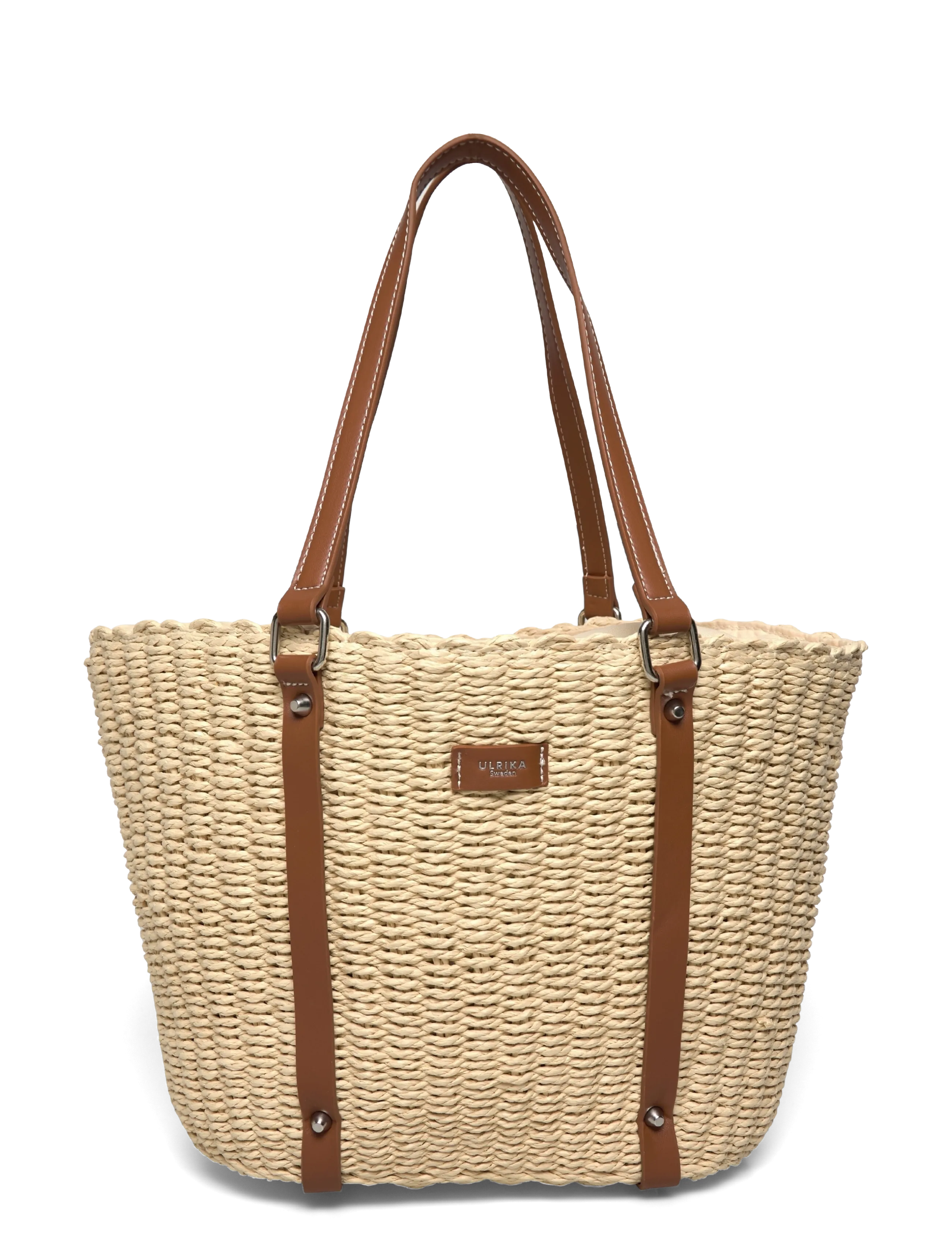 Ulrika Shopper, korg - Väskor - BROWN / brown