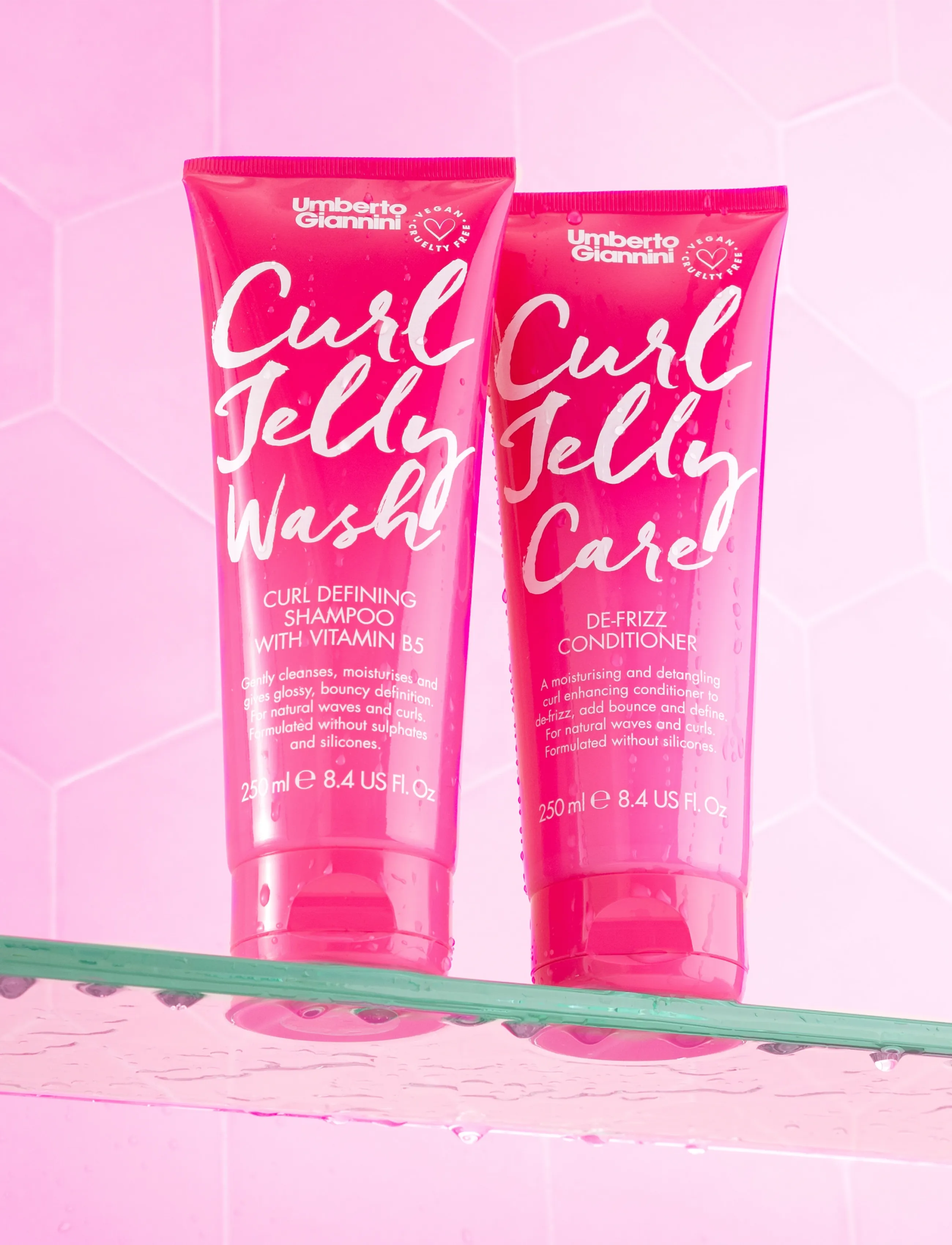 Umberto Giannini - Umberto Giannini Curl Jelly Wash Shampoo - juuksed - clear - 2