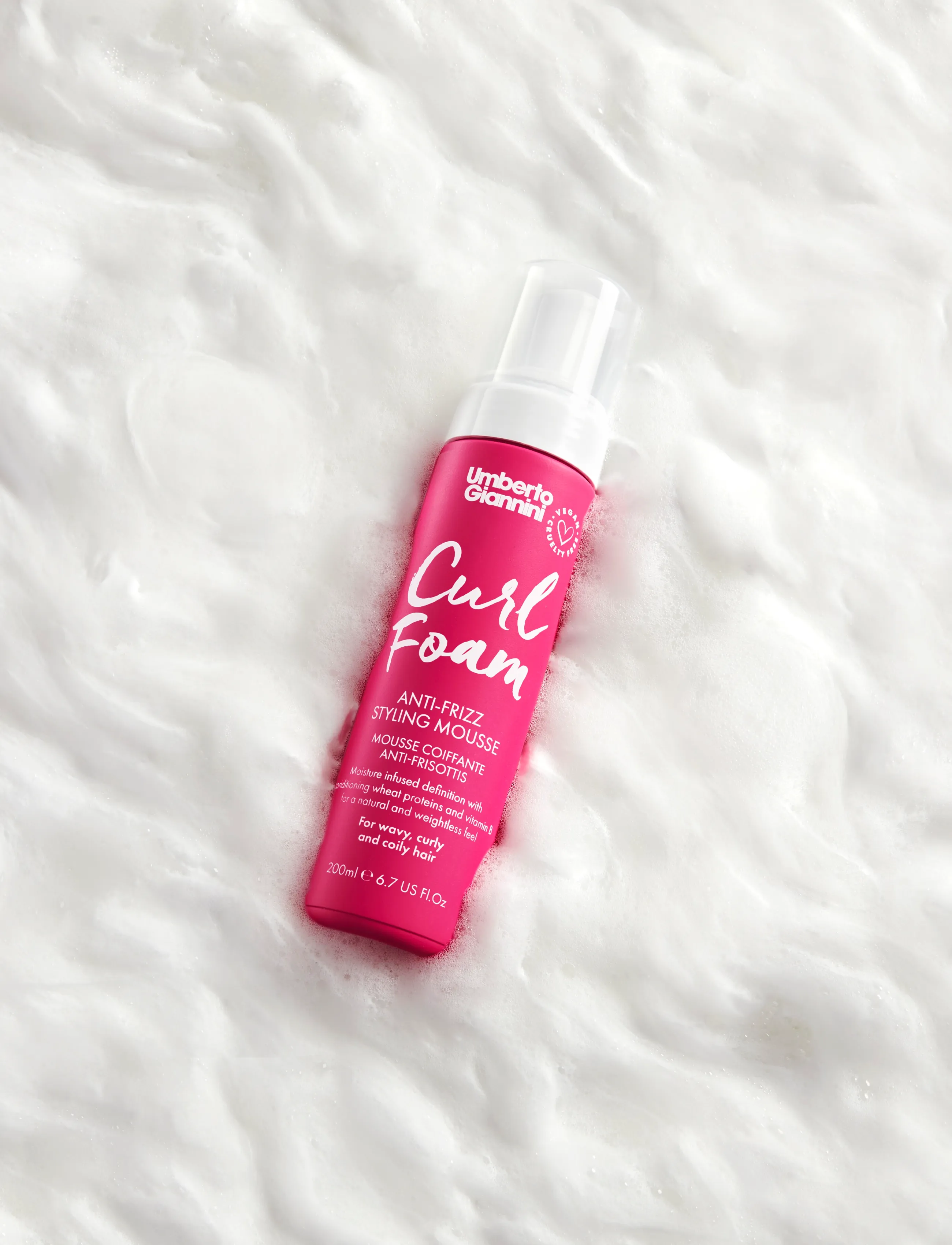 Umberto Giannini - Umberto Giannini Curl Foam Styling Mousse - hårmousser - clear - 3