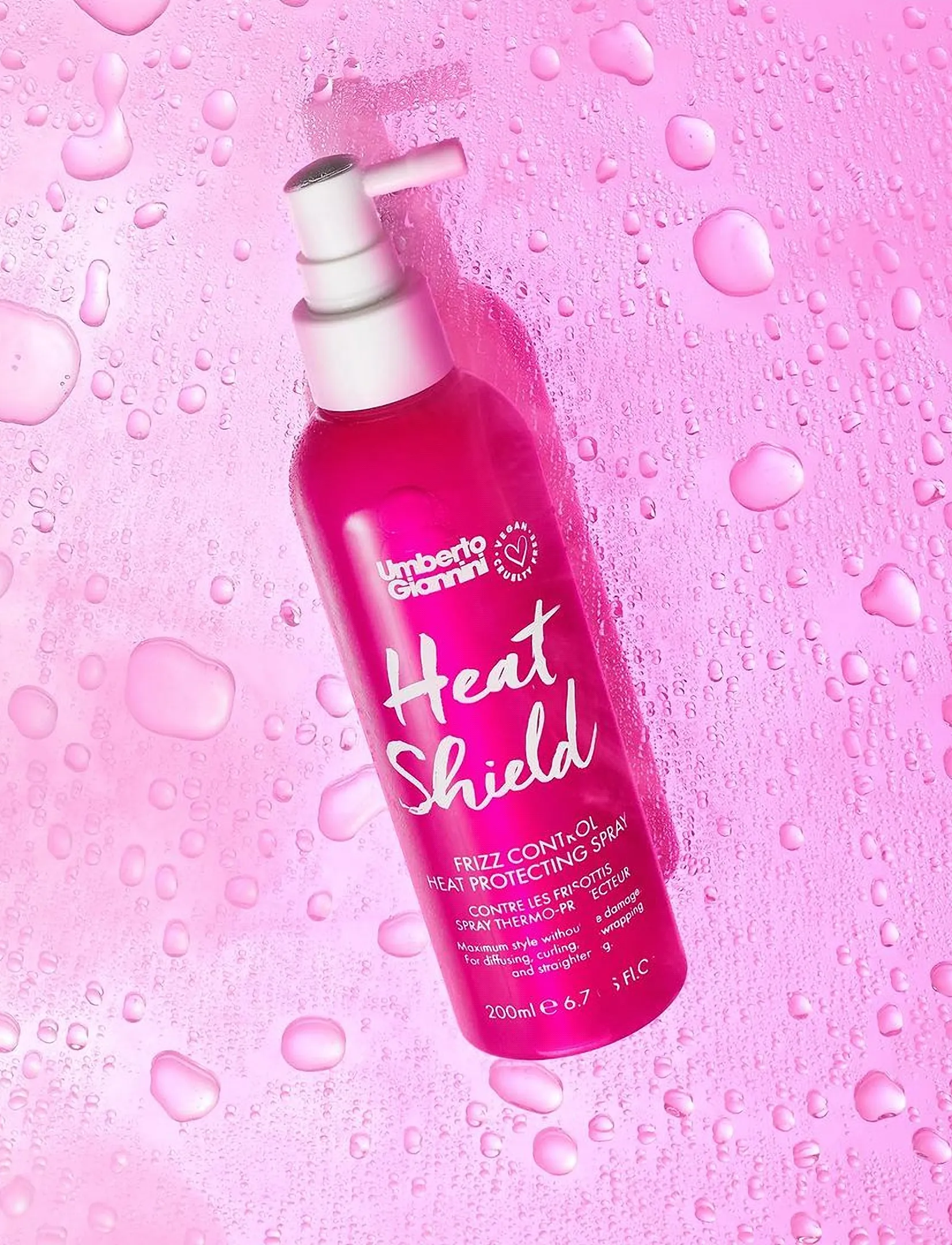 Umberto Giannini - Umberto Giannini Curl Jelly Heat Shield Protecting Spray - varmebeskyttelse - clear - 1