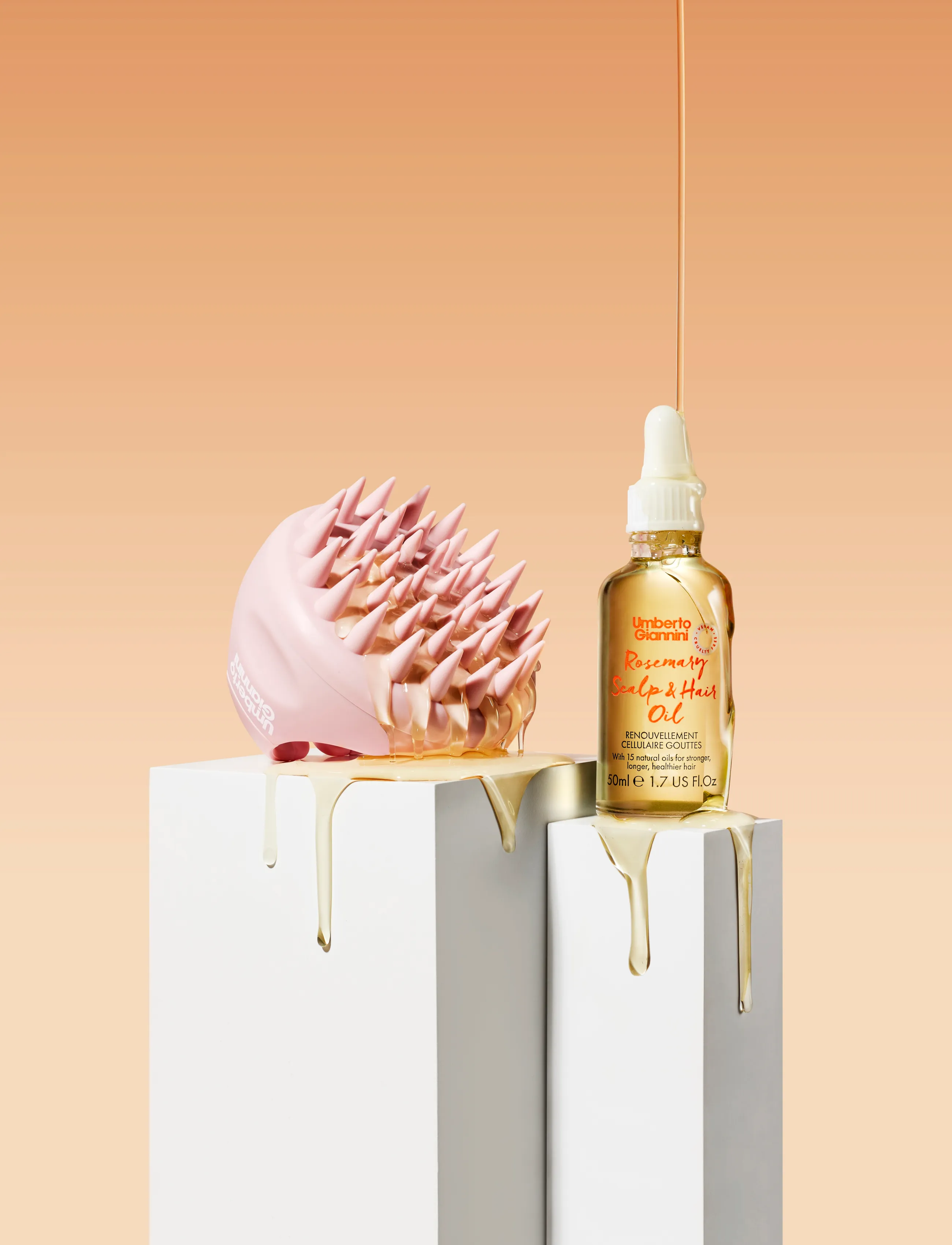 Umberto Giannini Umberto Giannini Grow Long Rosemary Scalp & Hair Oil, 50 ml, Nude, Pleje > Hårolie, Dame