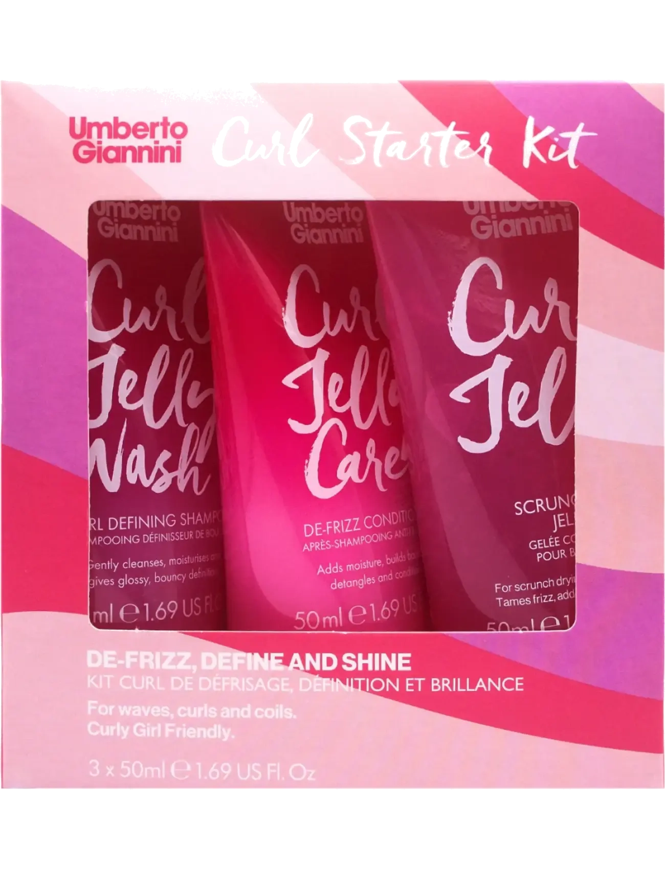 Umberto Giannini Curl Starter Kit, Shampoo, Nude, Str: 50 ML