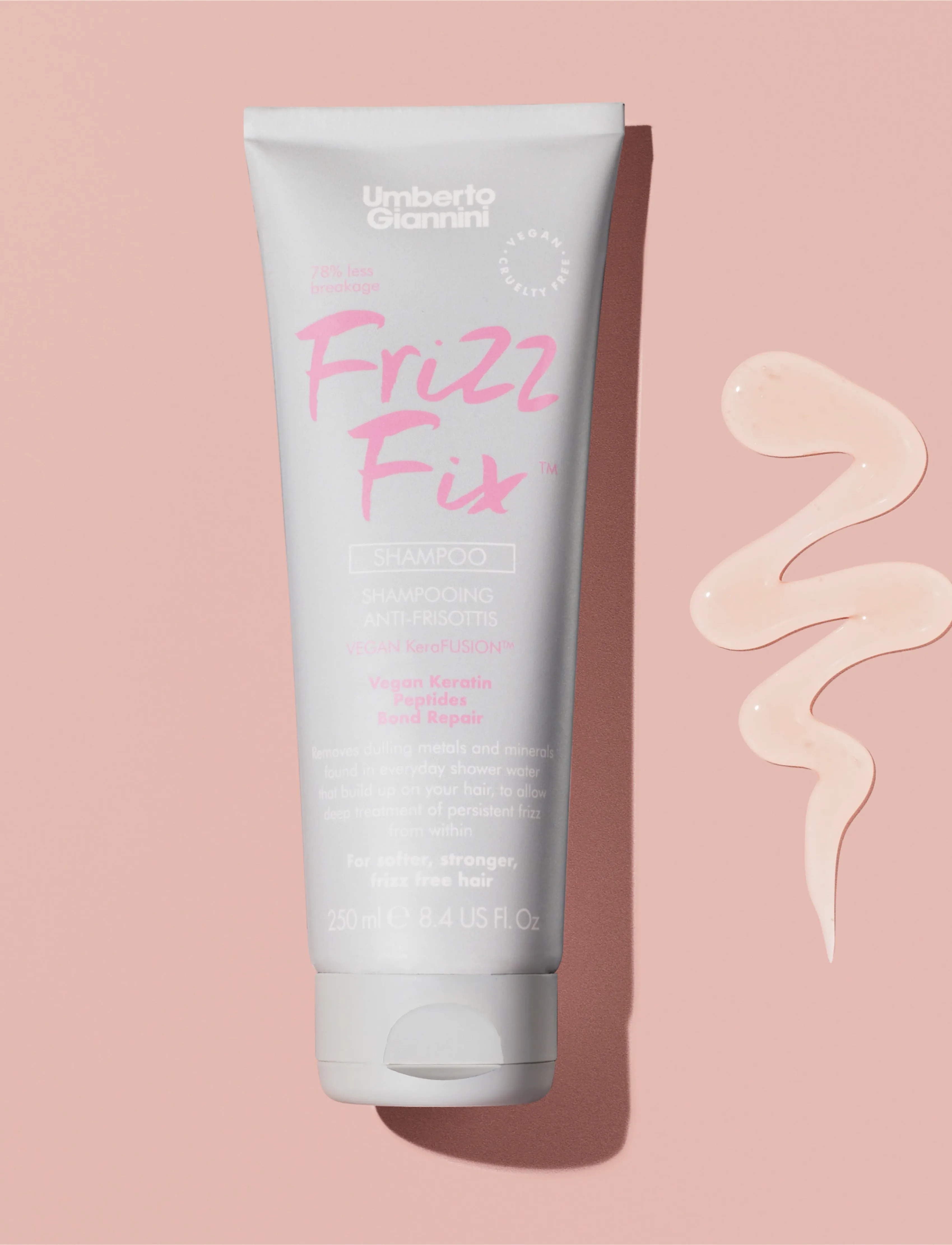 Umberto Giannini Umberto Giannini Frizz Fix Shampoo, 250 ml, Nude, Pleje > Shampoo, Dame