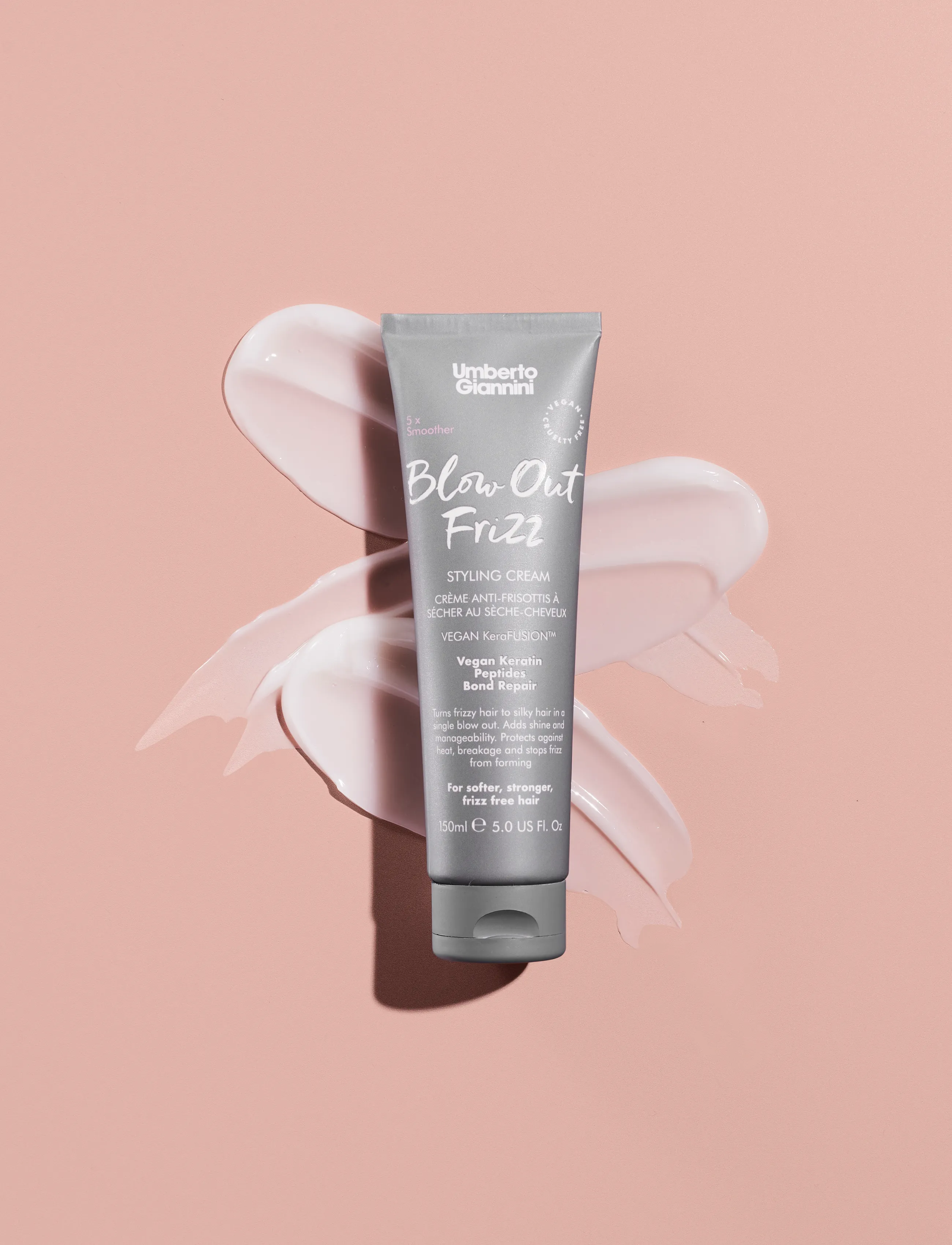 Umberto Giannini Umberto Giannini Blow Out Frizz Styling Cream, 150 ml, Nude, Styling > Stylingcreme, Dame