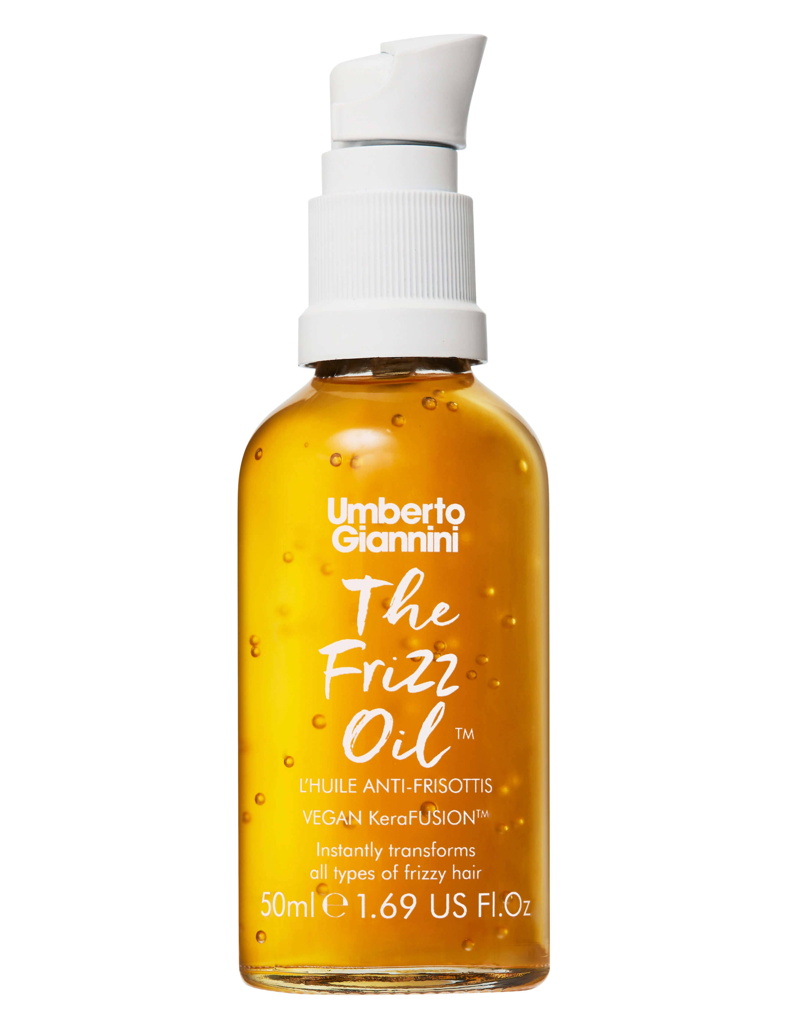 Umberto Giannini The Frizz Oil, Hair Vinegar & Dressing Bottles, Nude, Str: 50 ML