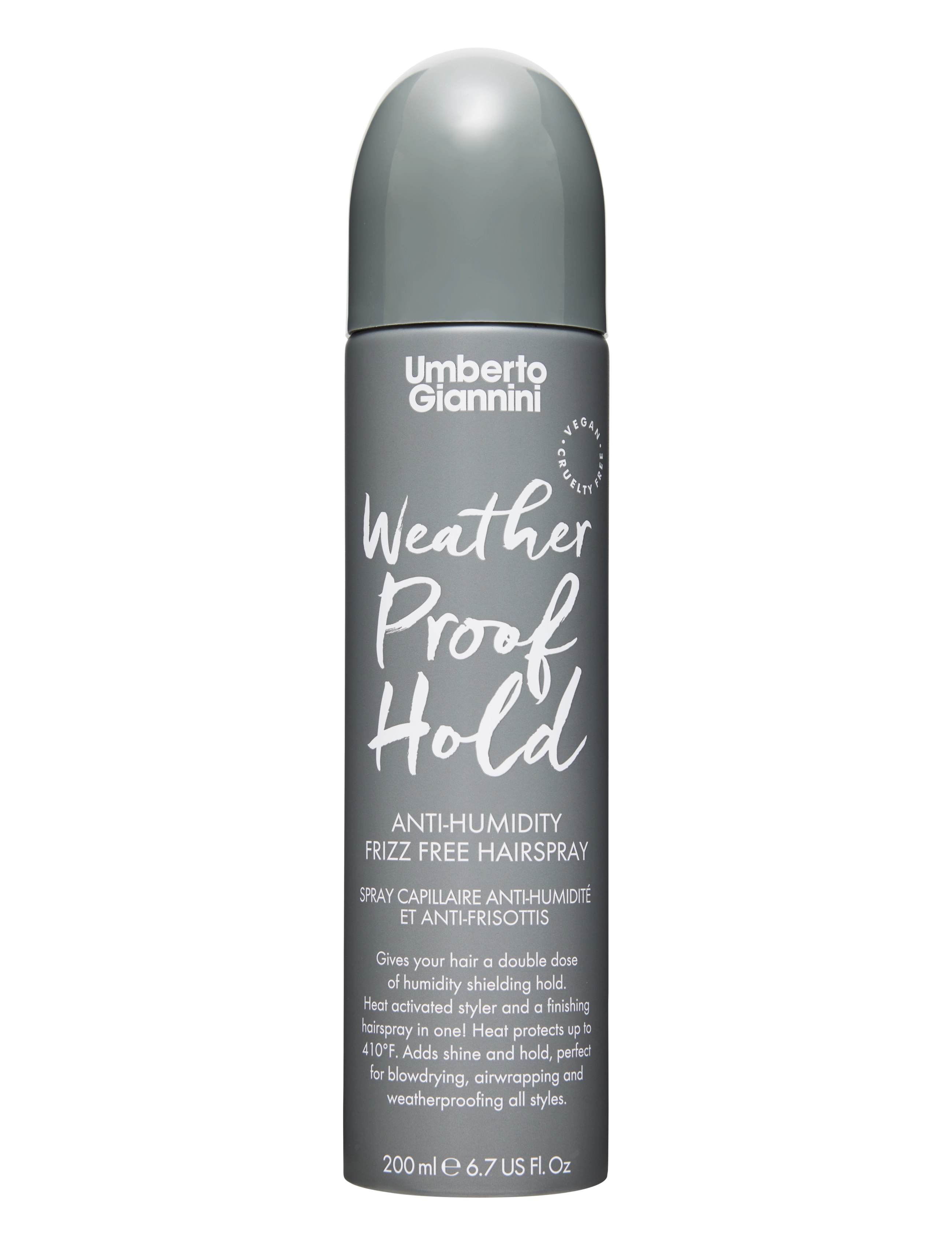 Umberto Giannini Weatherproof Frizz Free Hairspray Anti-Humidity, Hårspray & Foam, Nude, Str: 200 ML