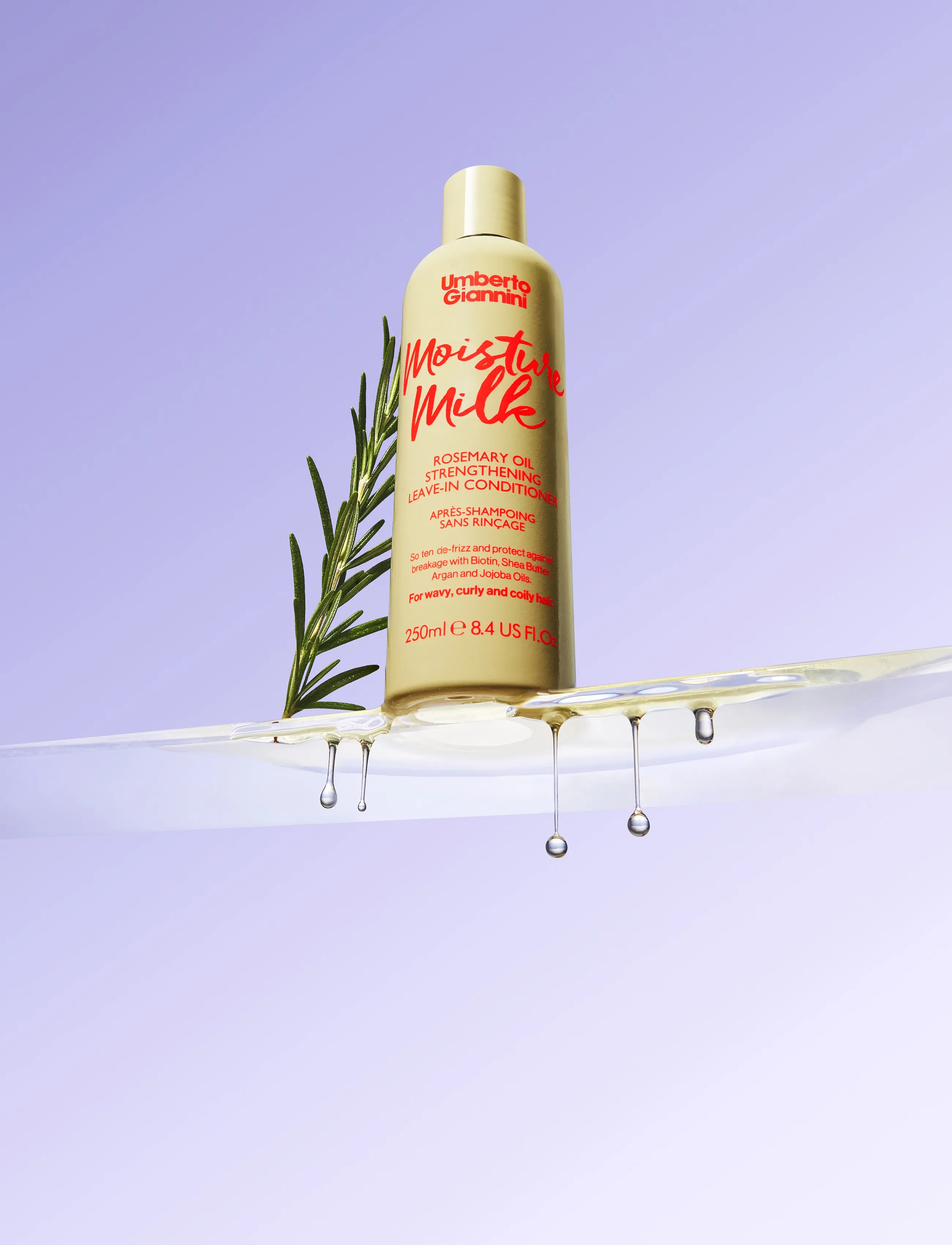 Umberto Giannini Umberto Giannini Strong Curls Moisture Milk Leave-In Conditioner, 250 ml, Nude, Pleje > Balsam, Dame