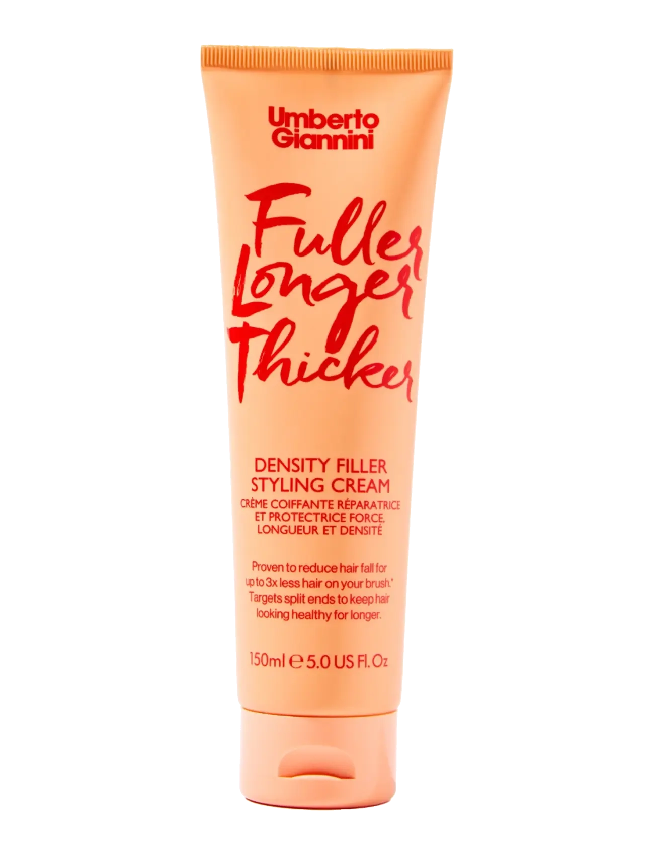 Umberto Giannini Fuller Longer Thicker Styling Cream, Varmebeskyttelse, Nude, Str: 150 ML