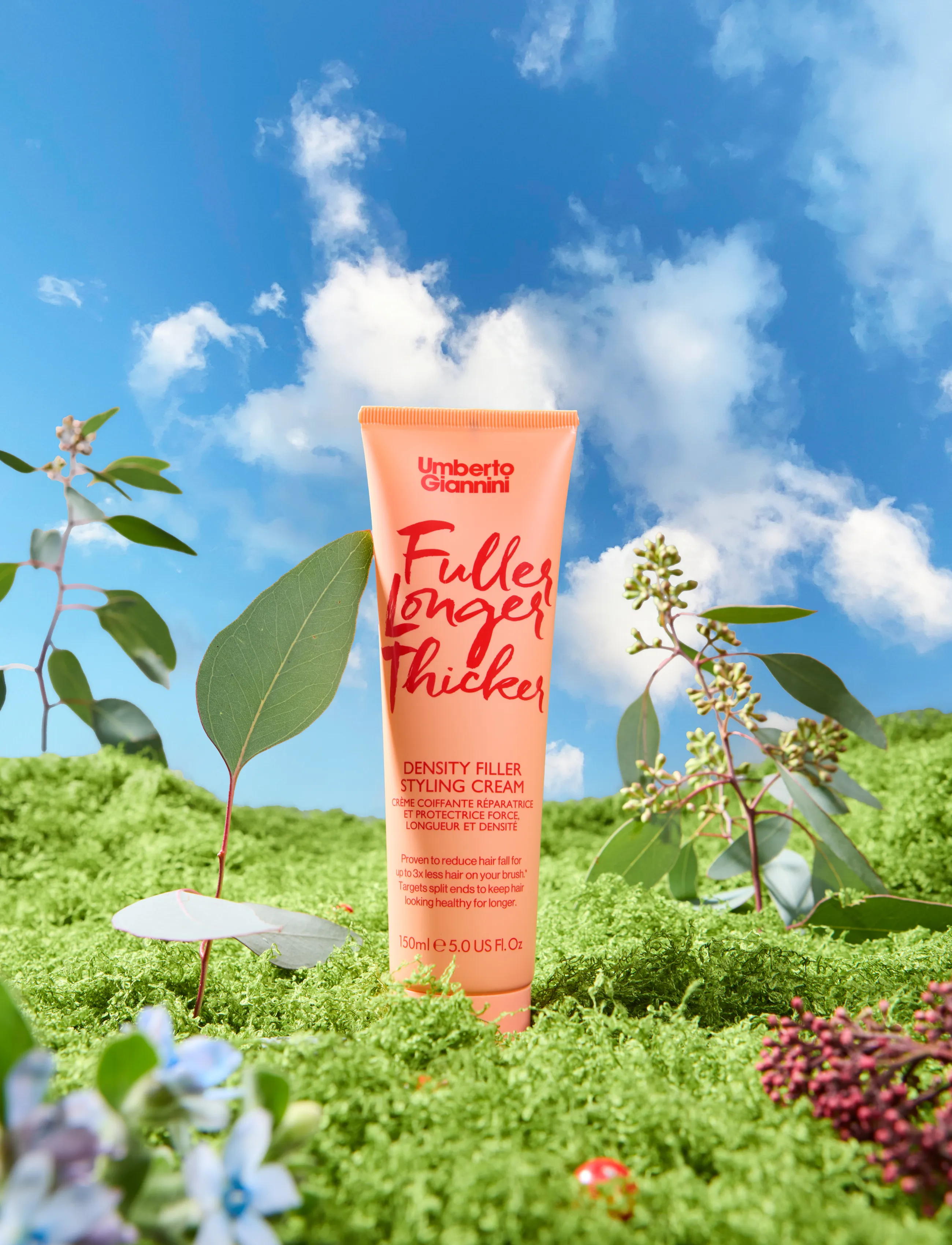 Umberto Giannini Umberto Giannini Fuller Longer Thicker Styling Cream, 150 ml, Nude, Styling > Varmebeskyttelse, Dame