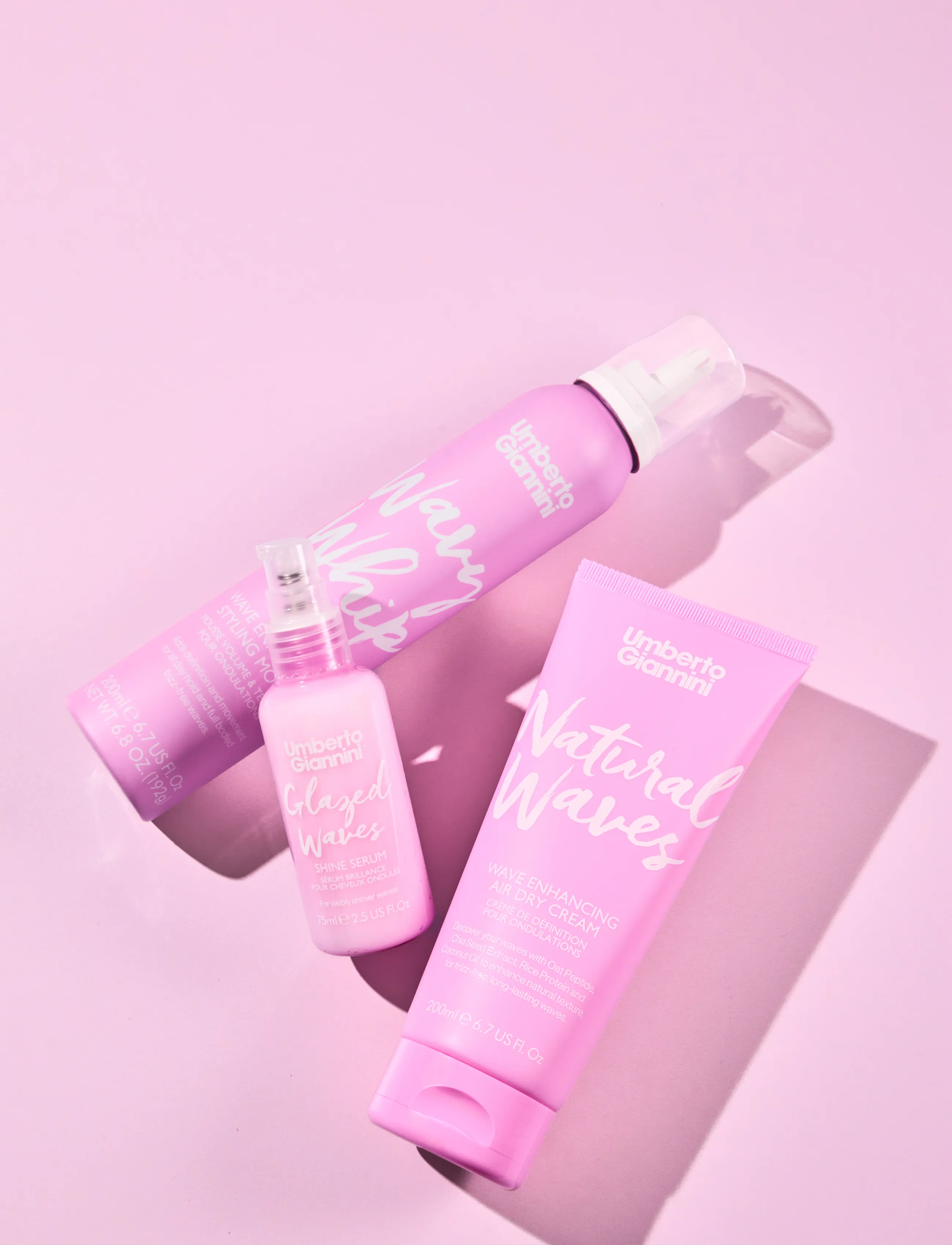 Umberto Giannini - Umberto Giannini Wavy Whip Styling Mousse - hårmousser - clear - 2