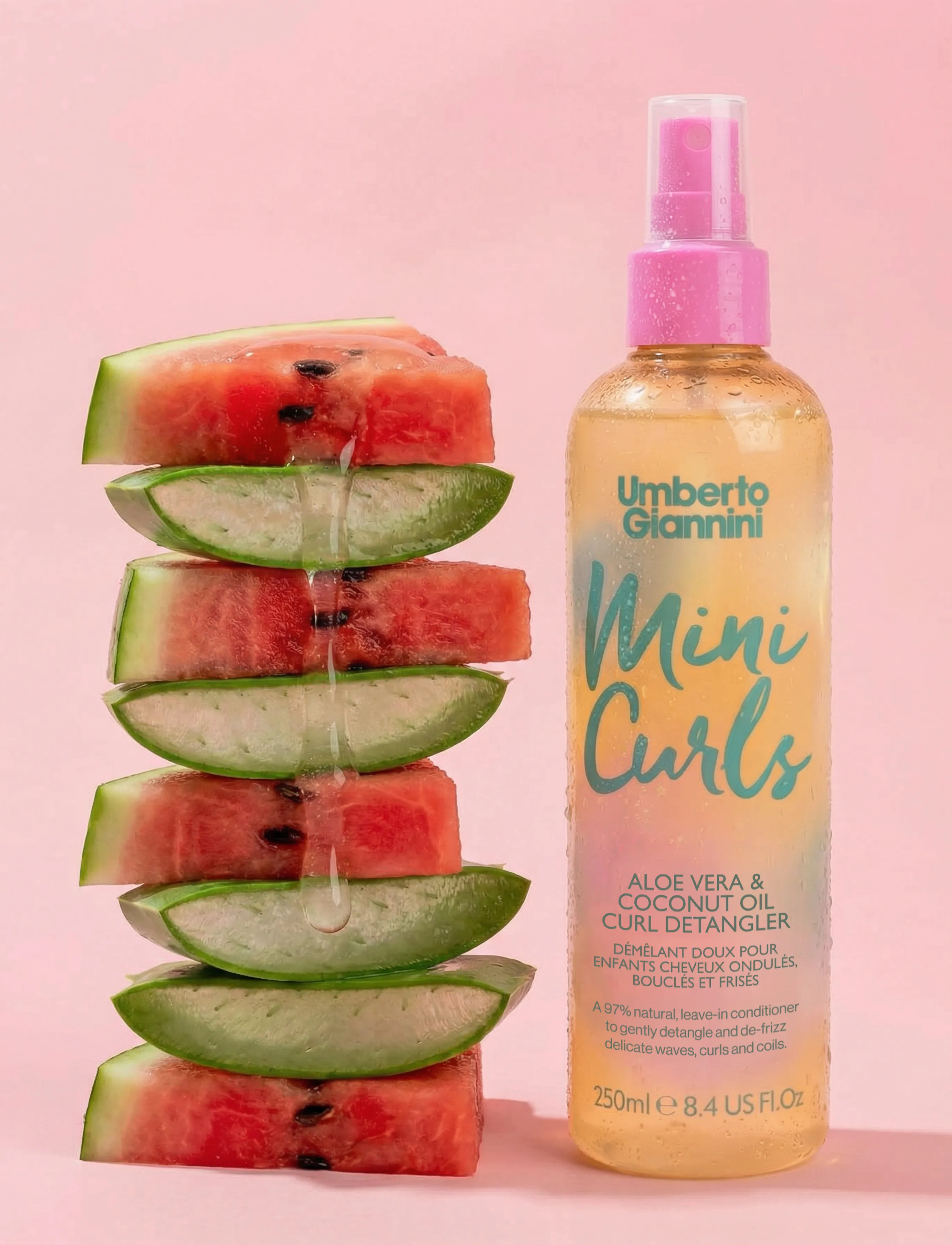 Umberto Giannini Umberto Giannini Mini Curls Detangler Spray, 250 ml, Nude, Care > Leave-in Treatment, Dame