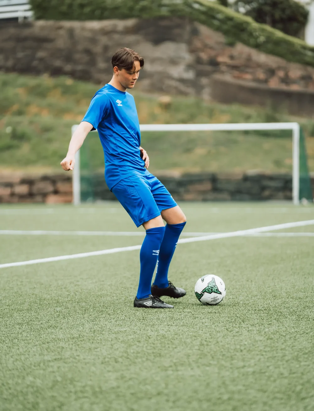 Umbro - UX Elite Trn Tee - t-shirts - blue/white - 0