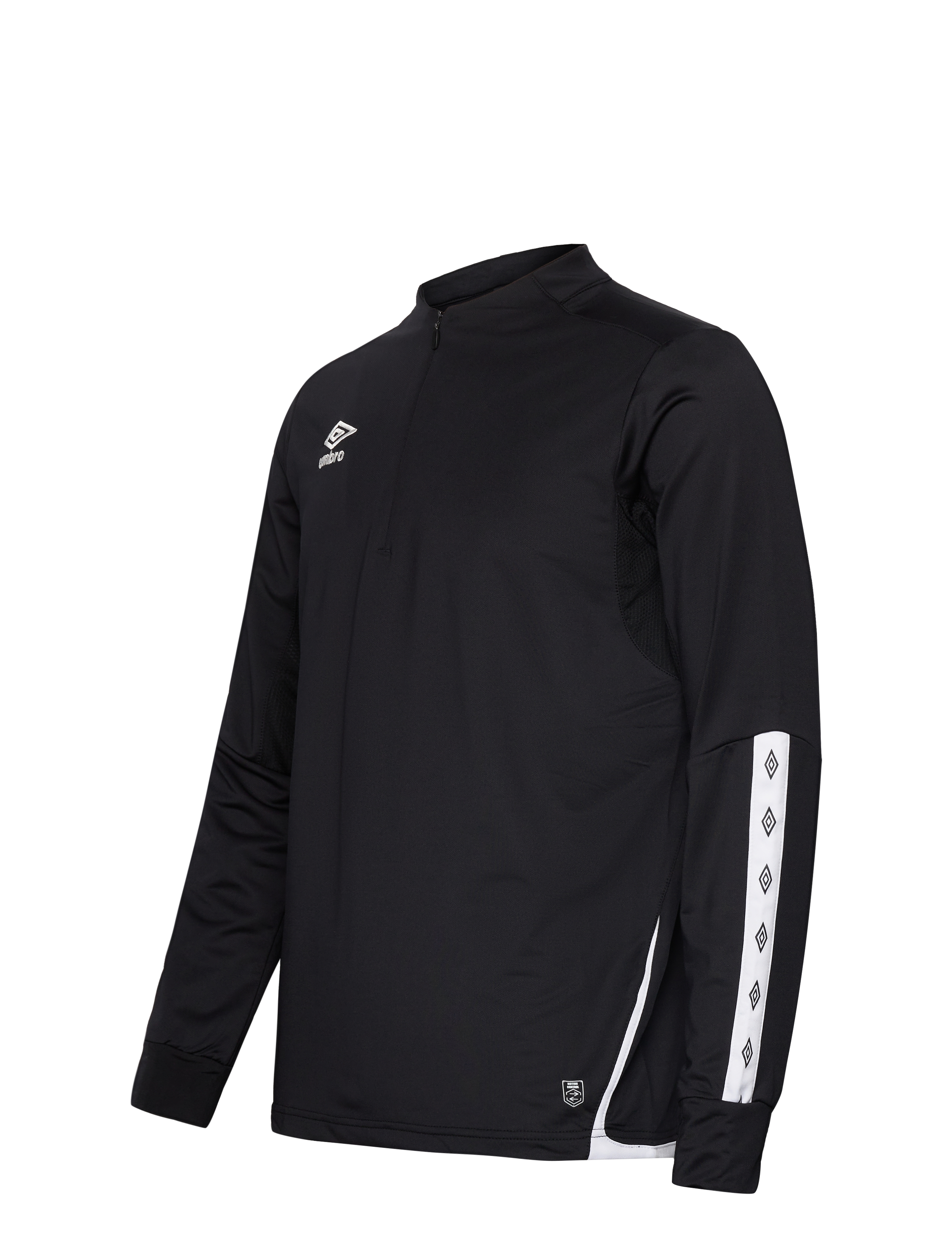 Umbro - UX Elite Half Zip - t-shirts - black/white - 3