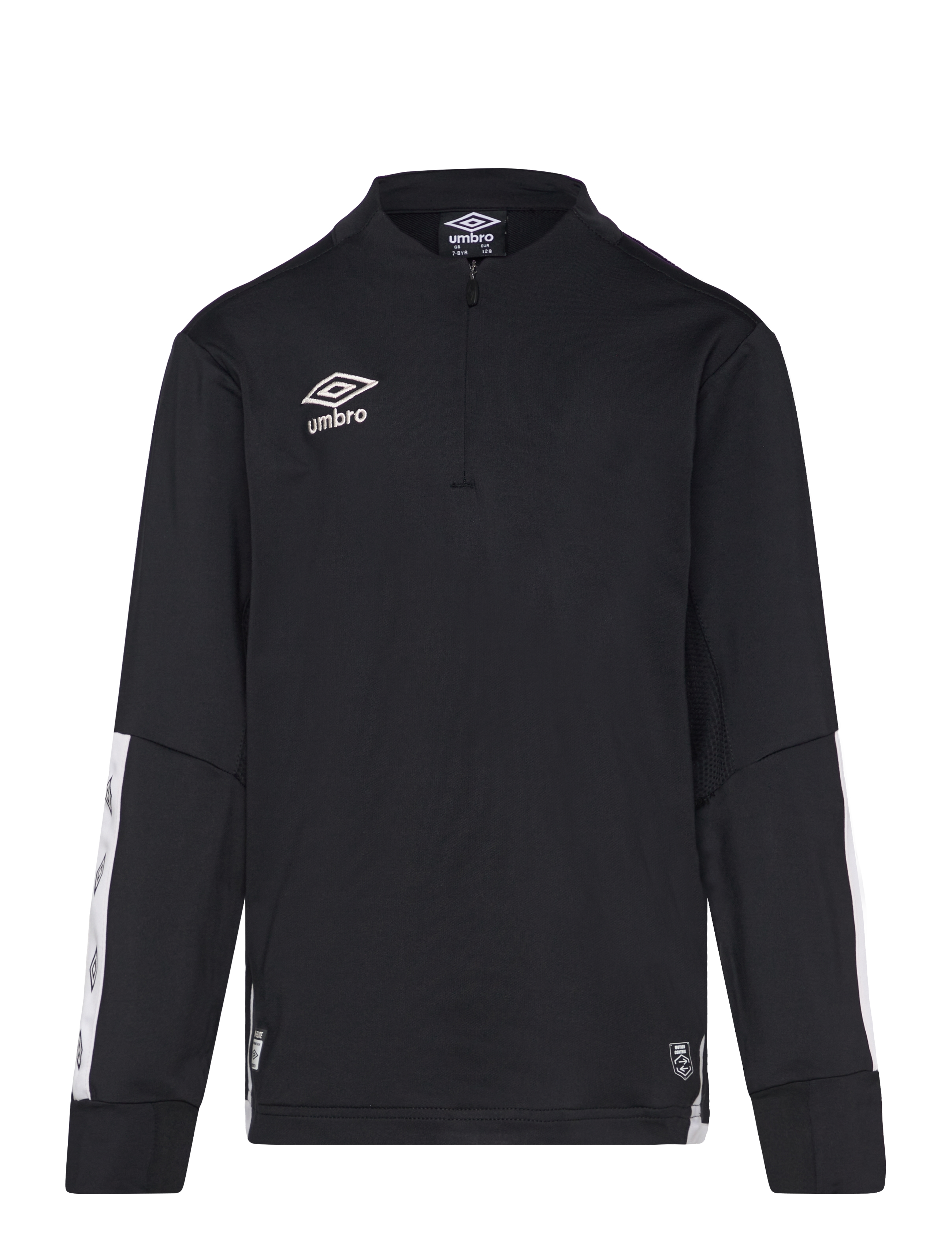 Umbro Ux Elite Half Zip Jr, 152, Black, T-Shirts > Langærmede T-shirts, Børn