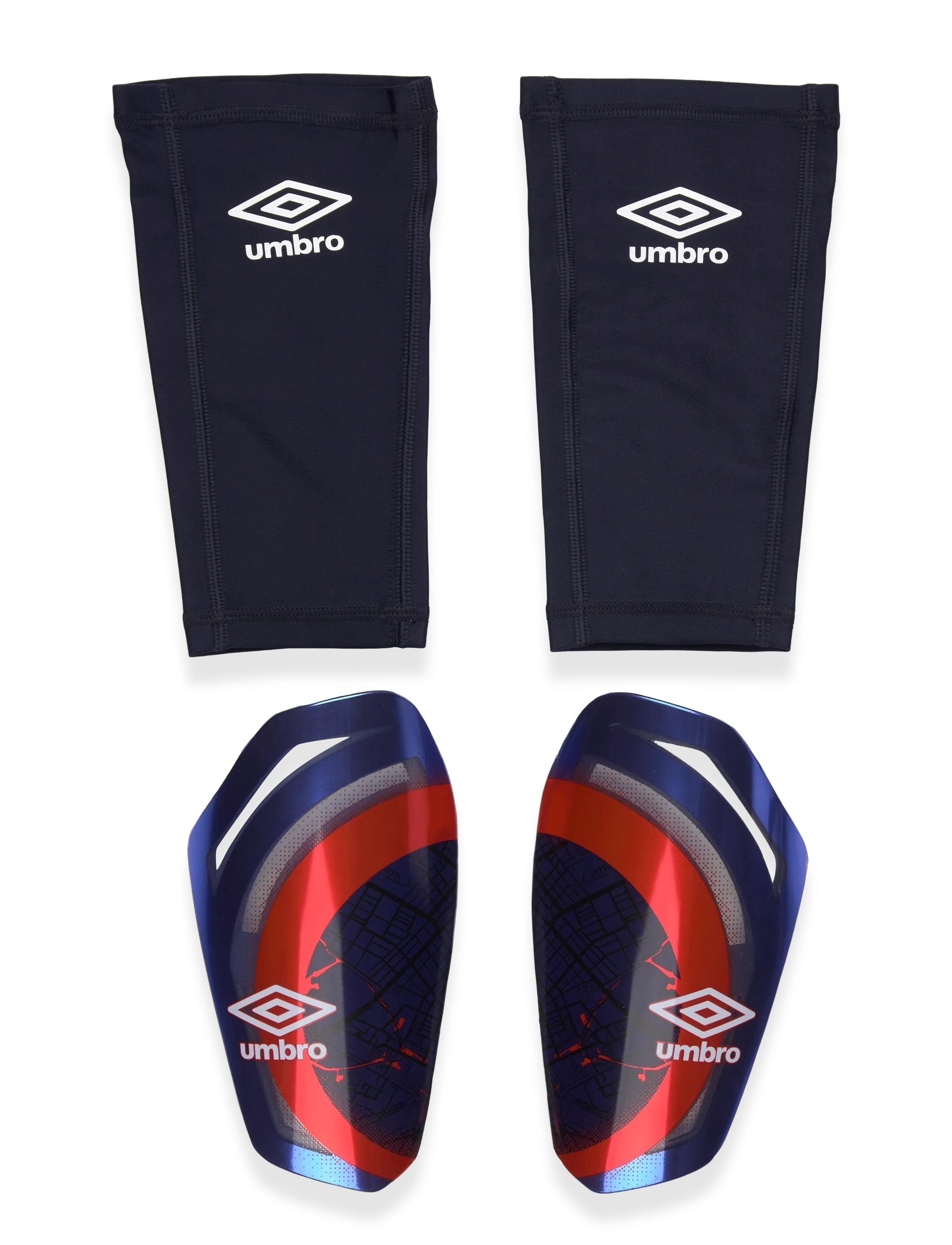 Umbro Neo Pro Tecta II Guard Sleeve - Football equipment - BLÅ / blue