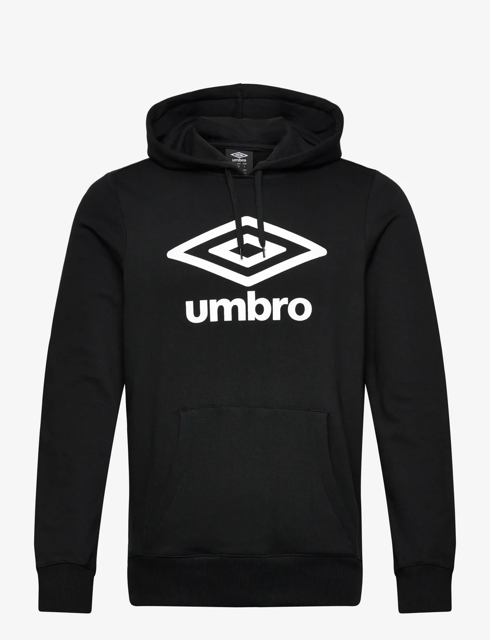 Umbro - Large Logo Hoodie - huvtröjor - black - 0