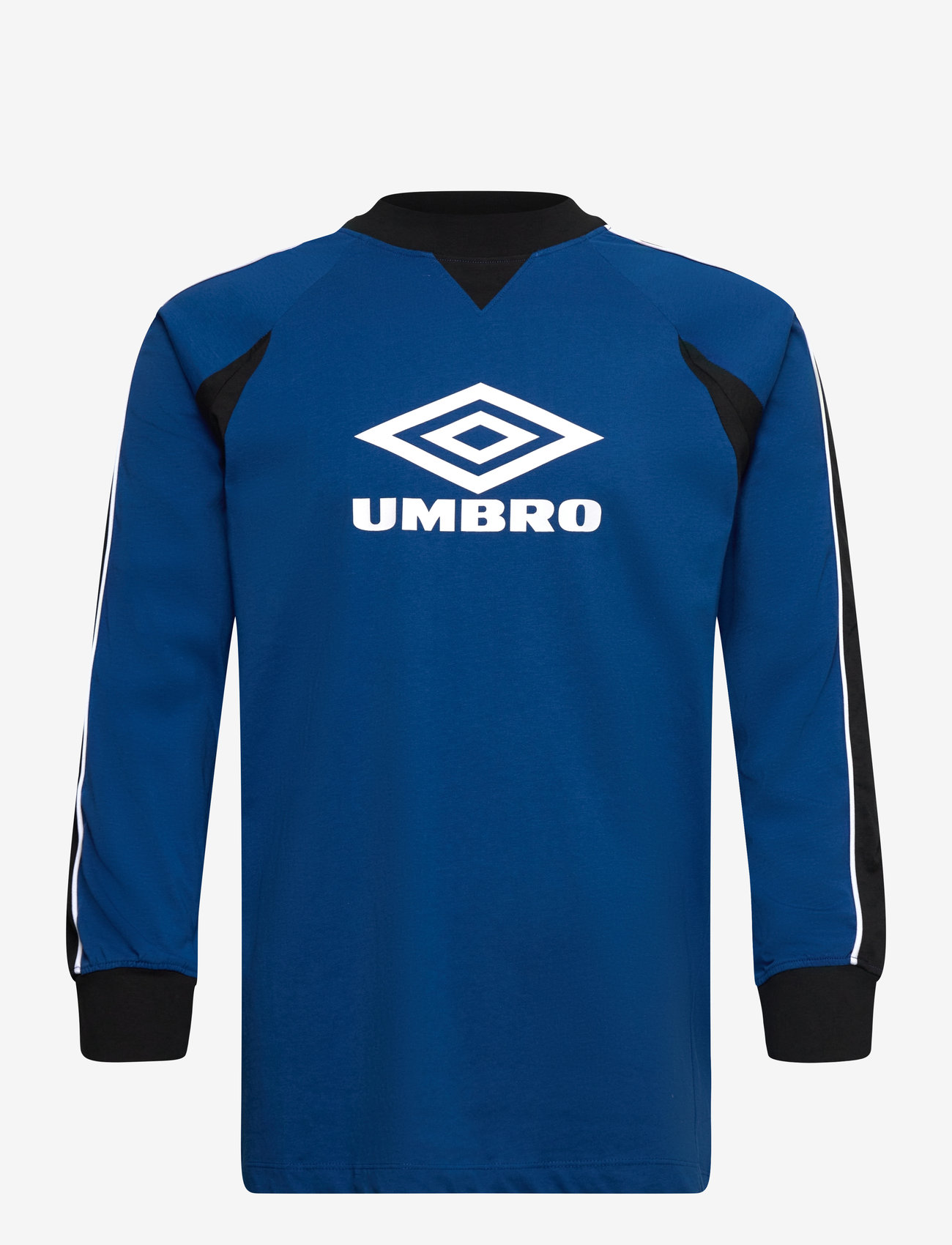 Umbro - Panelled LS Tee - t-shirts - blue - 0
