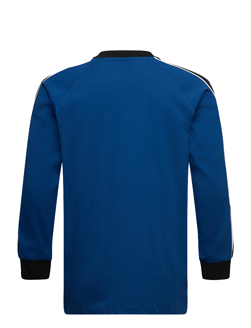 Umbro - Panelled LS Tee - t-shirts - blue - 1
