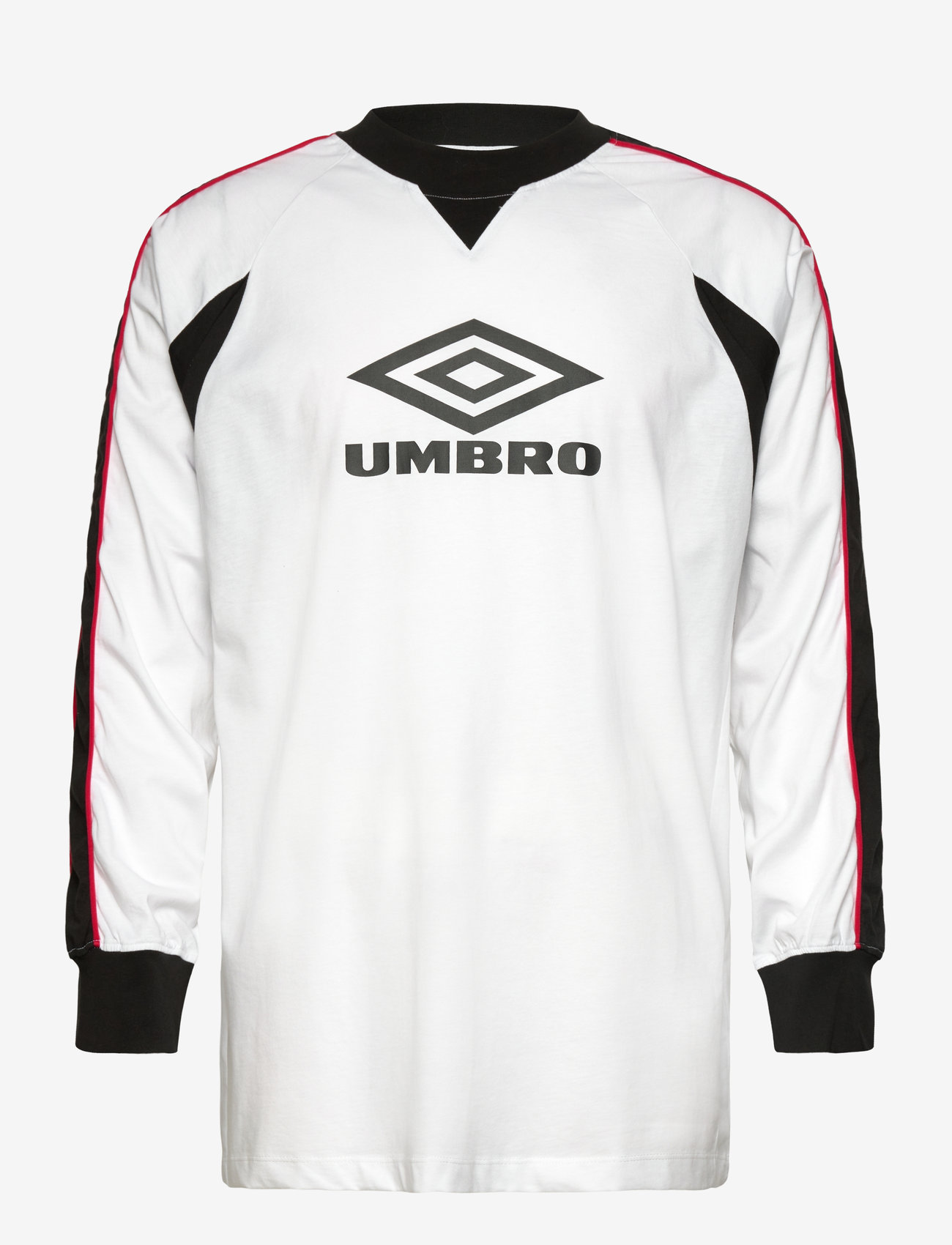 Umbro - Panelled LS Tee - t-shirts - white - 0