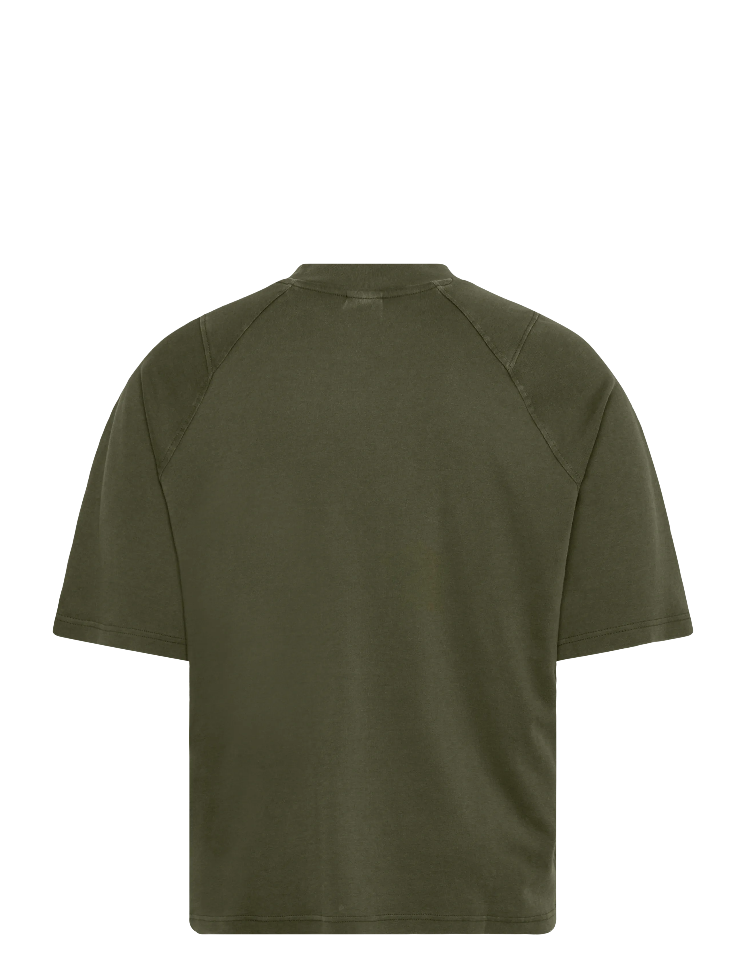 Umbro - Washed High Neck Boxy Tee - topper & t-skjorter - green - 1