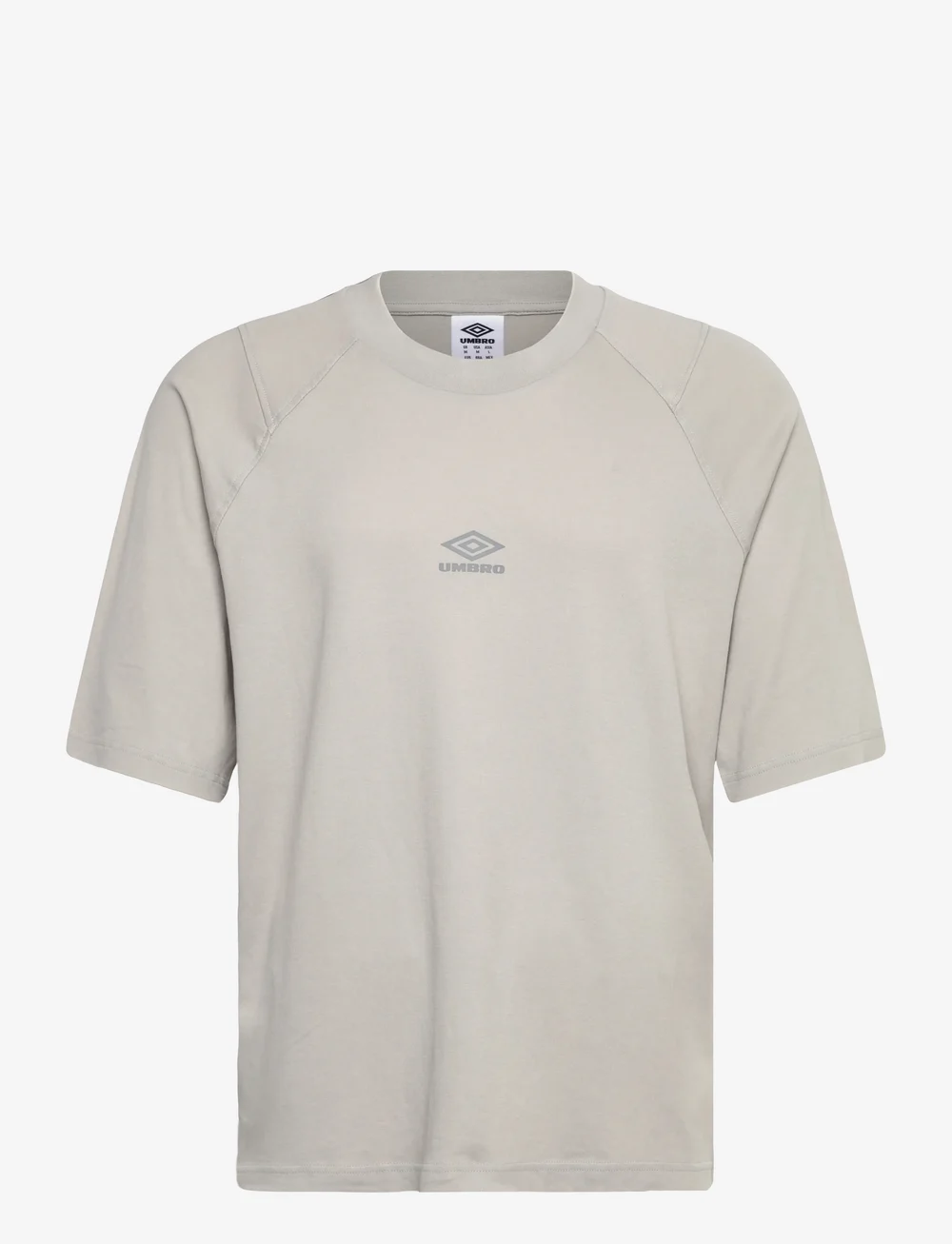Umbro - Washed High Neck Boxy Tee - t-shirts - grey - 0