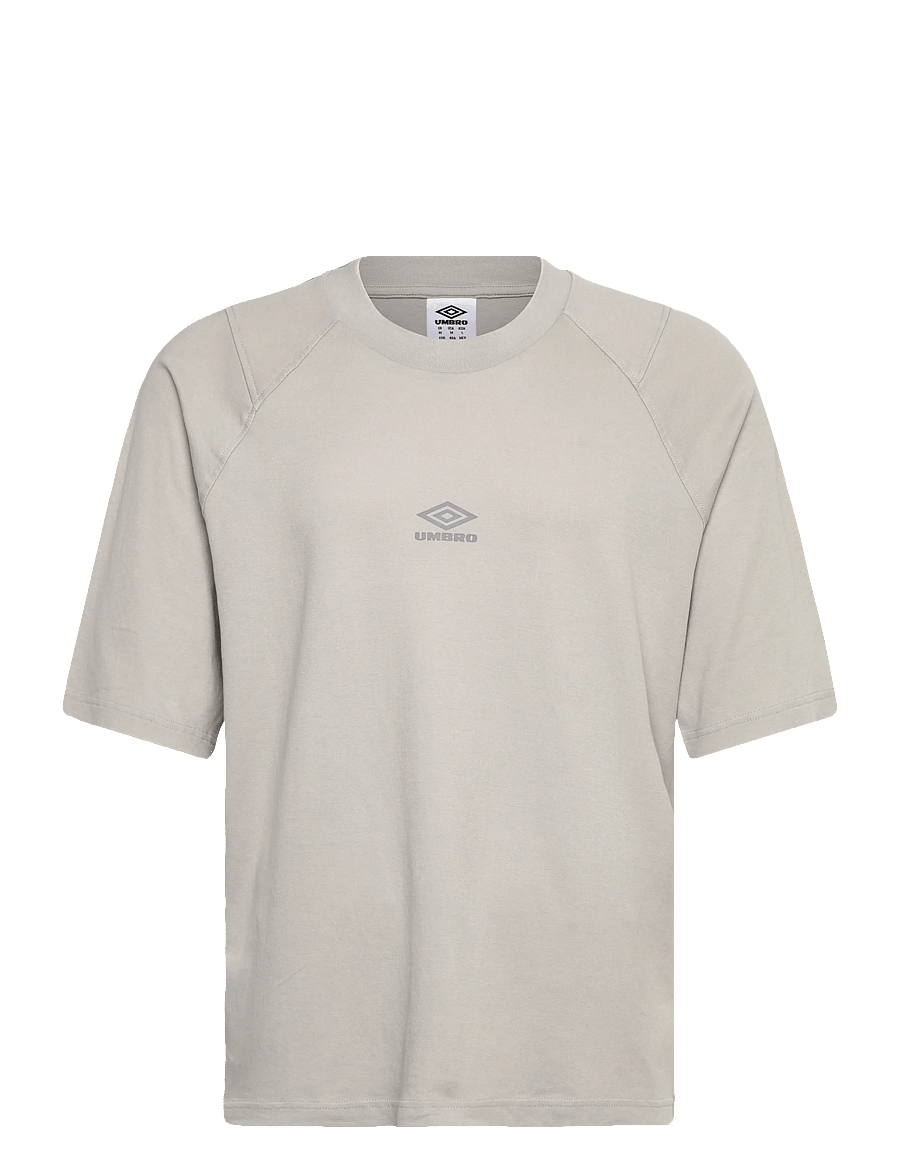 Umbro - Washed High Neck Boxy Tee - alussärgid ja t-särgid - grey - 0