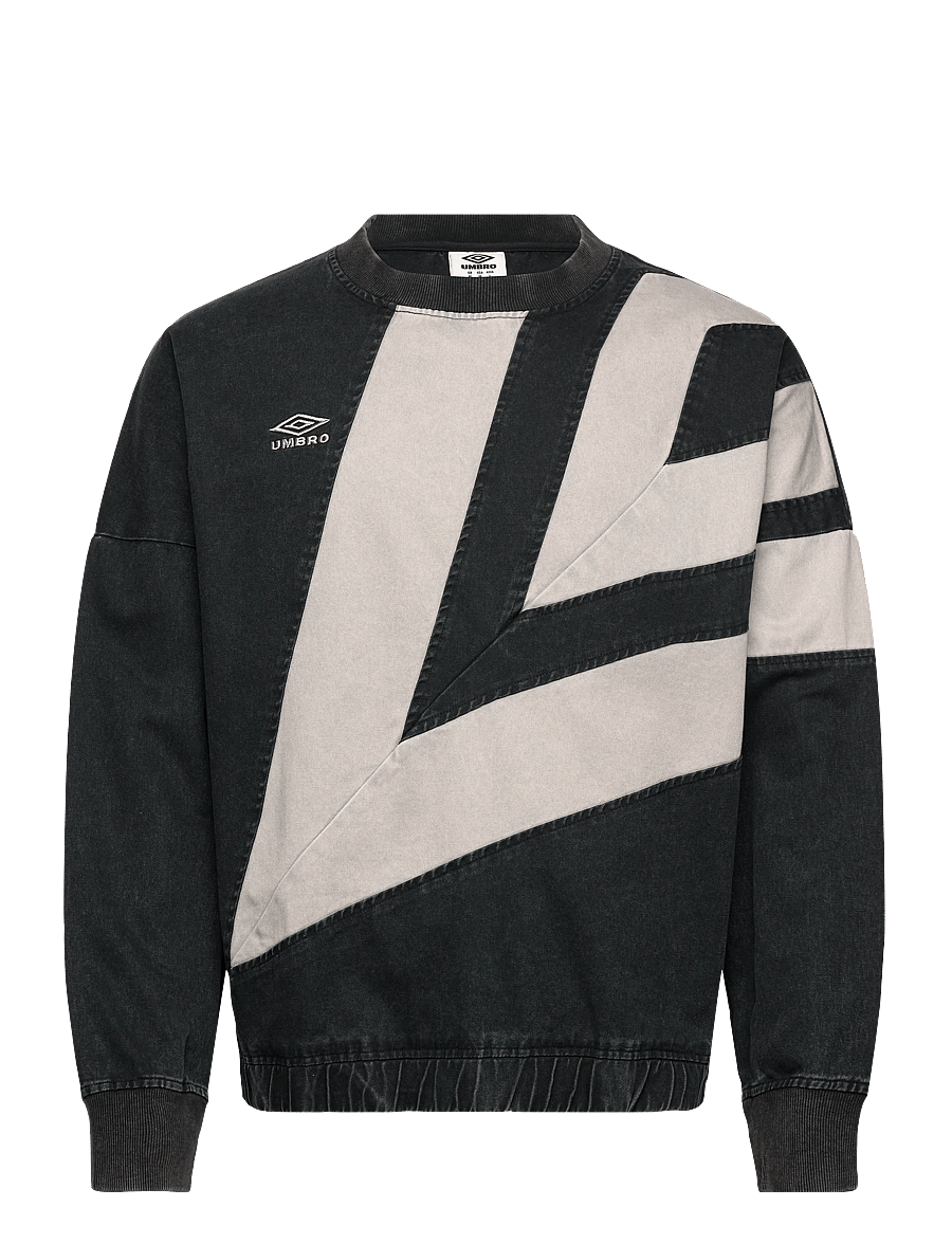 Umbro - Washed Diamond Drill Sweat - toppar - black - 0