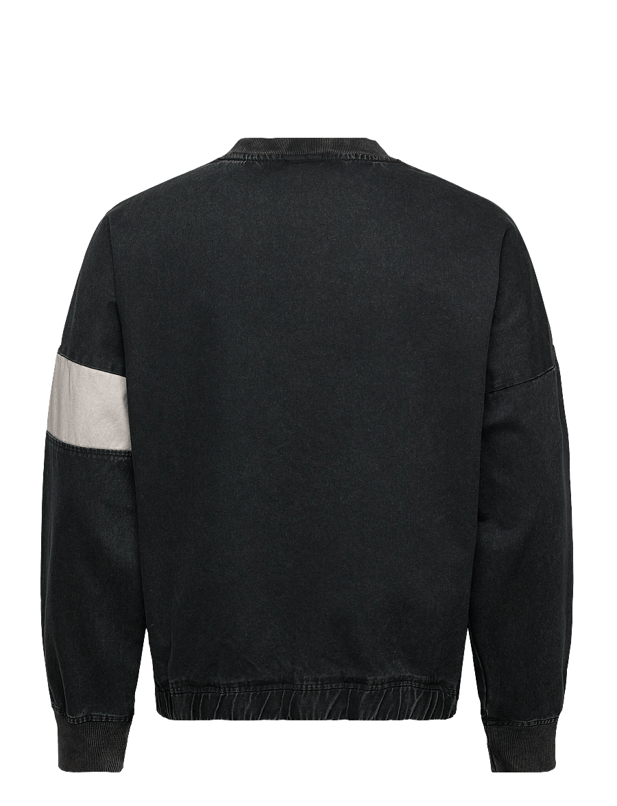 Umbro - Washed Diamond Drill Sweat - toppar - black - 1