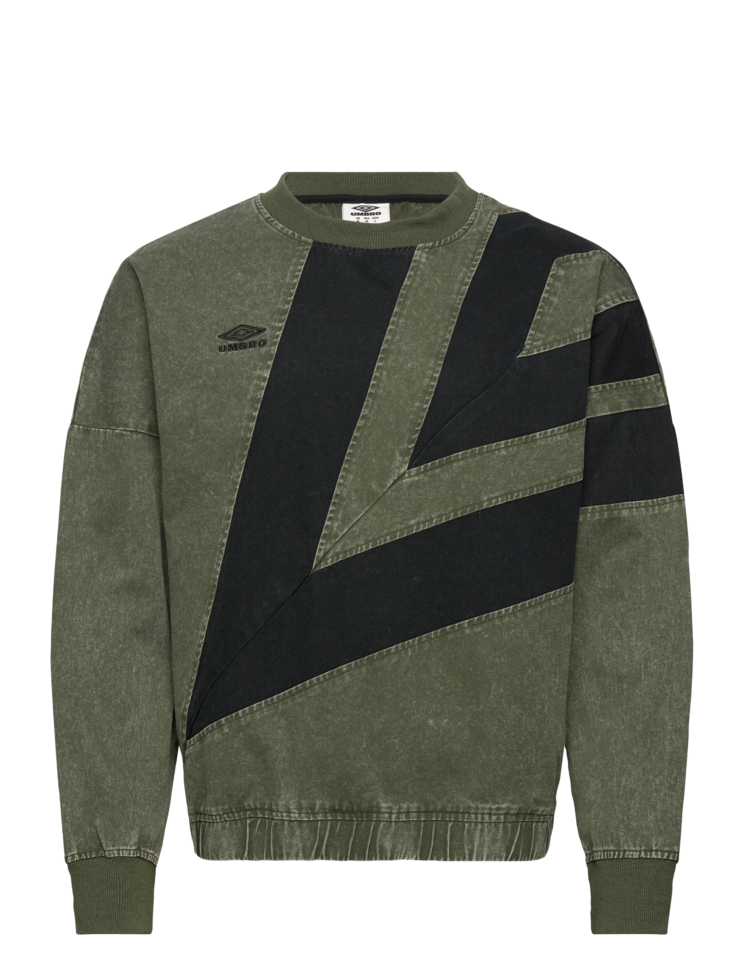 UMBRO Washed Diamond Drill Sweat Khaki - XXL - Herren