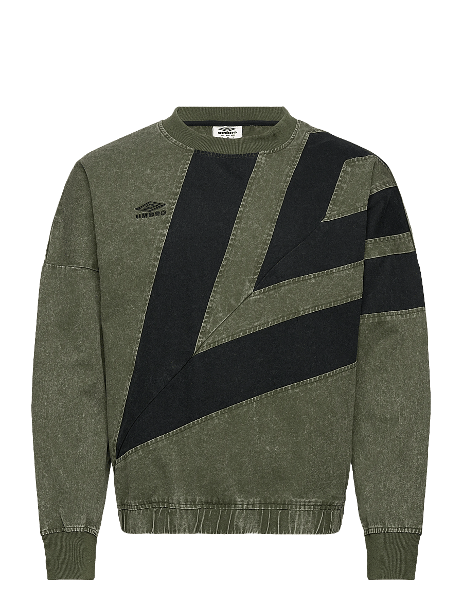 Umbro - Washed Diamond Drill Sweat - alussärgid - green - 0